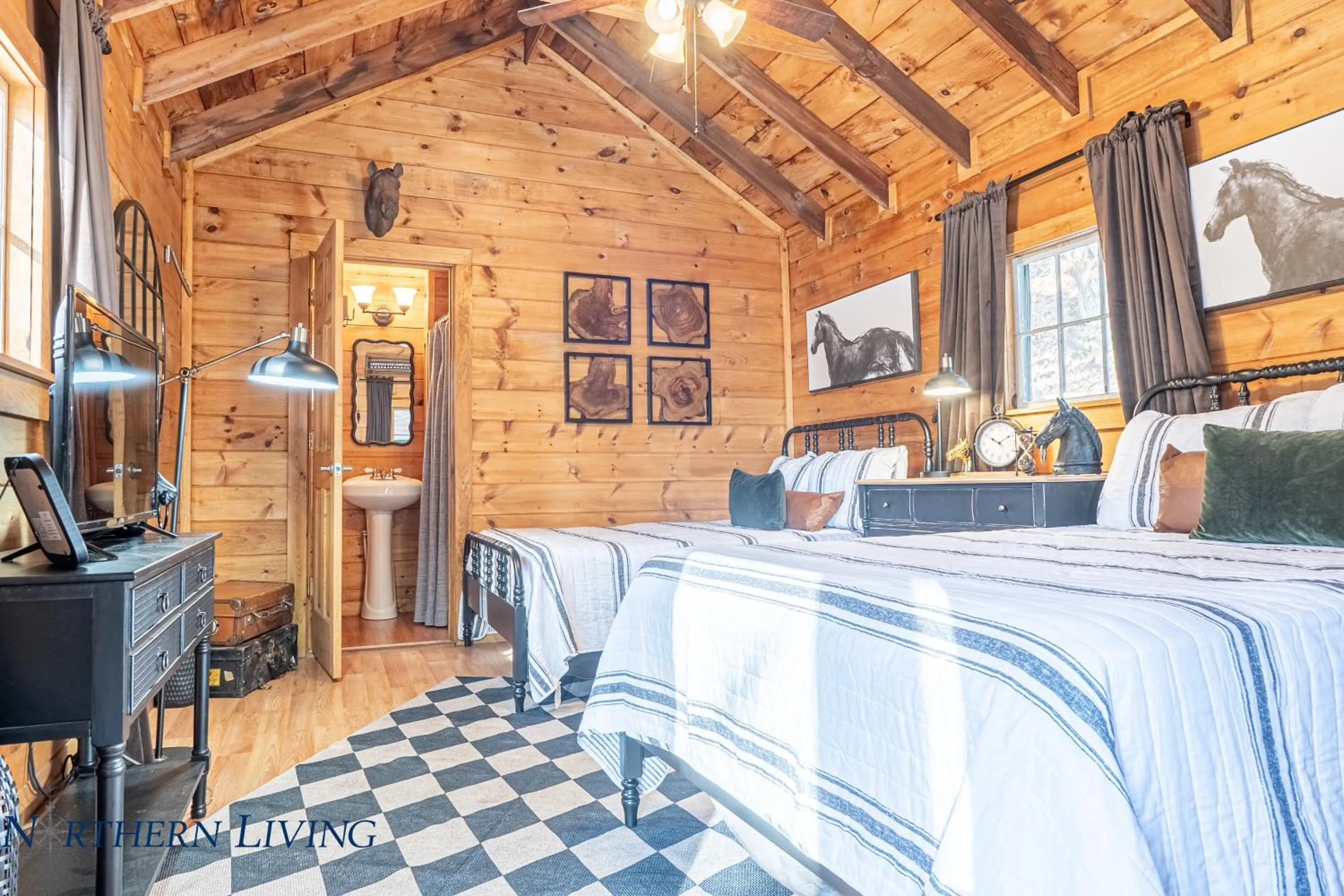 Bed in English Brook Cottages