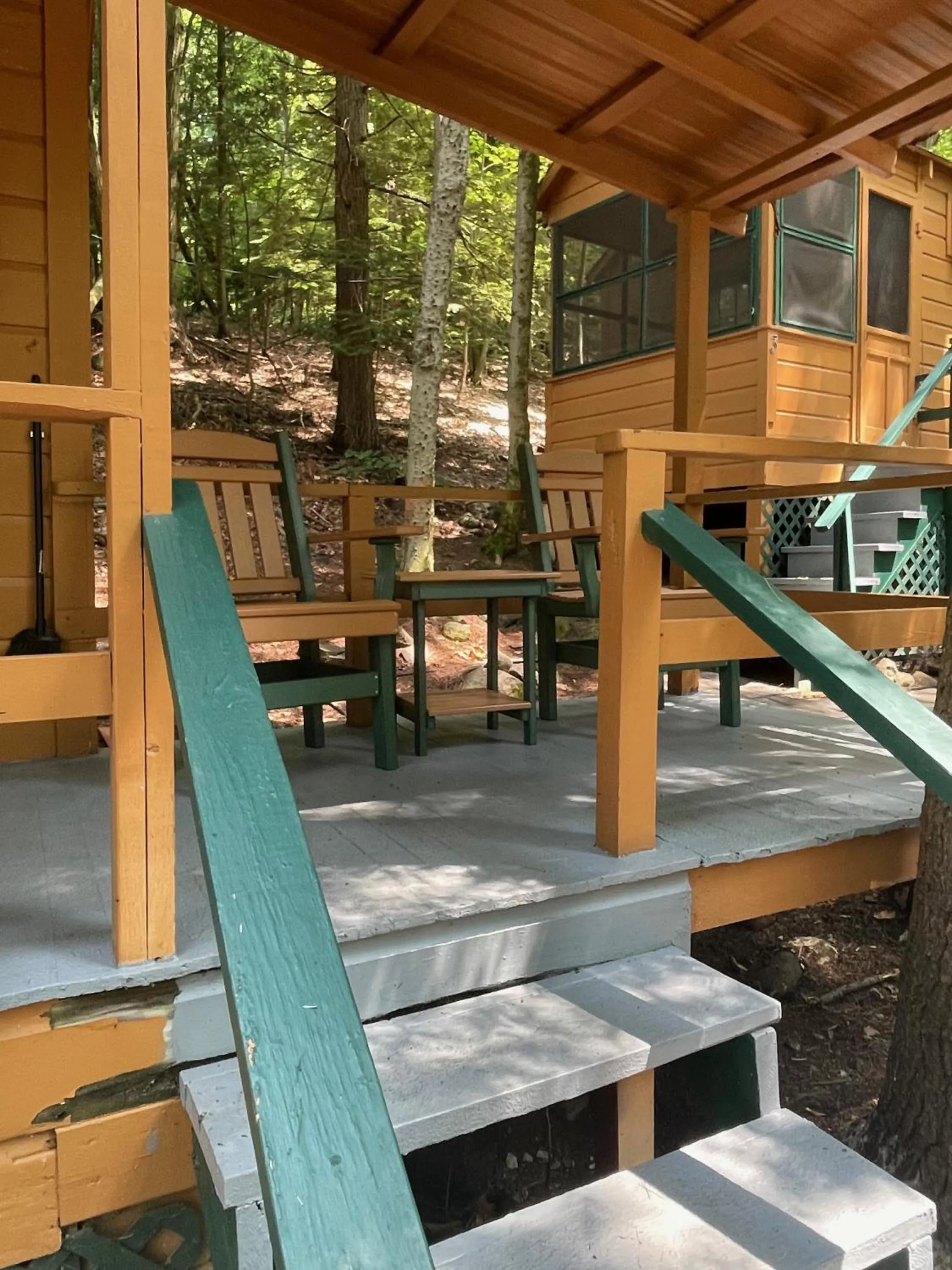Seating area in English Brook Cottages