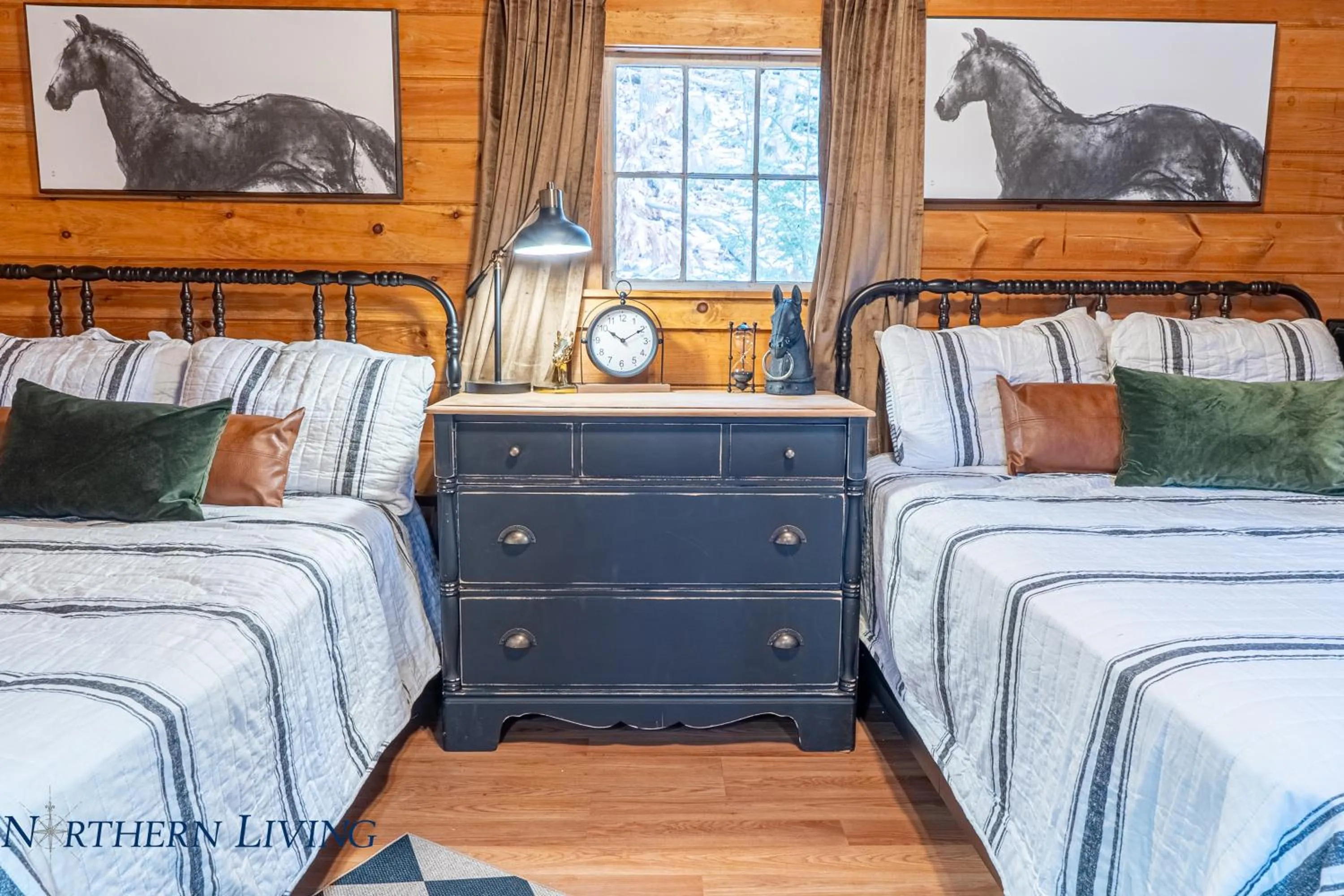 Bed in English Brook Cottages