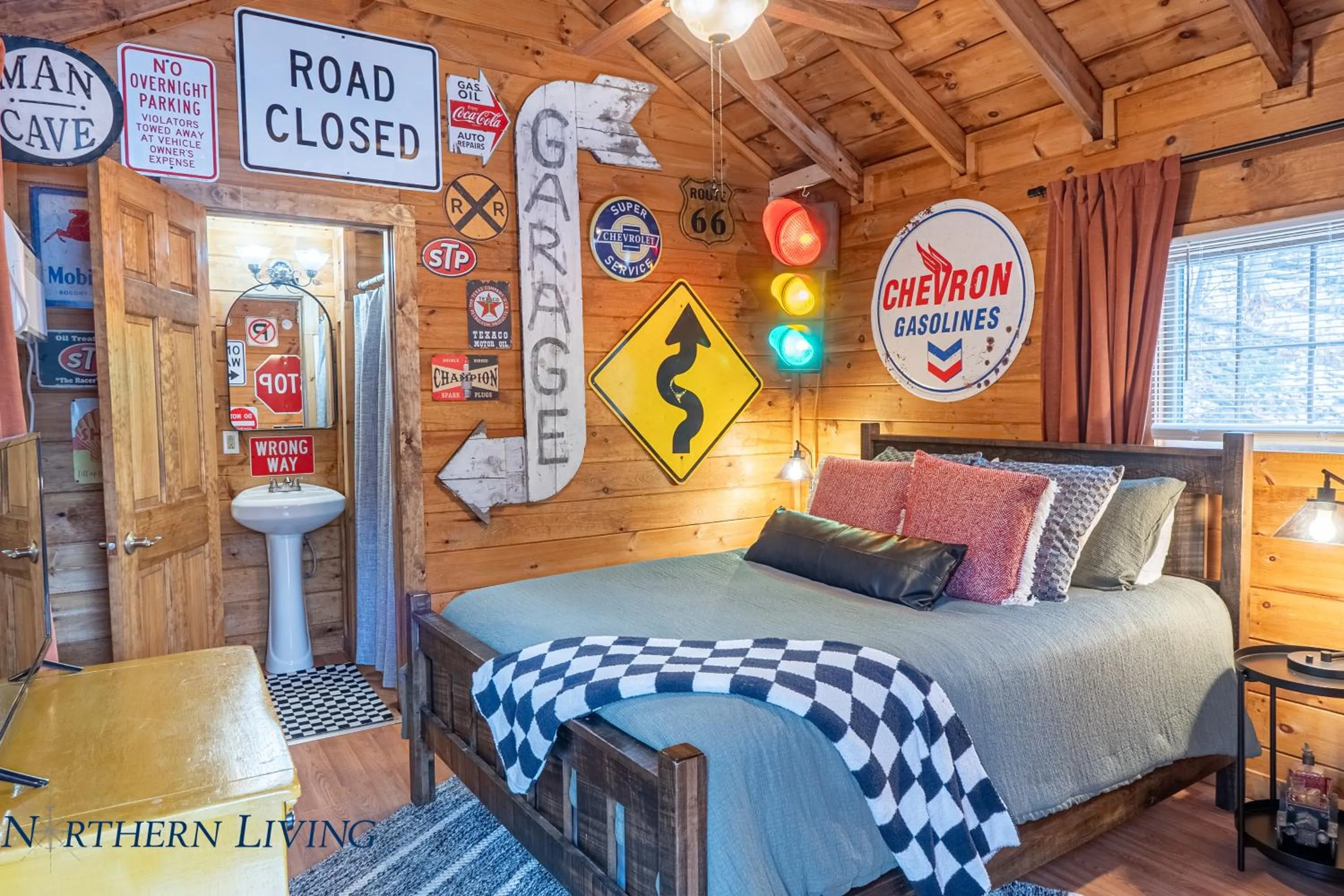 Bed in English Brook Cottages