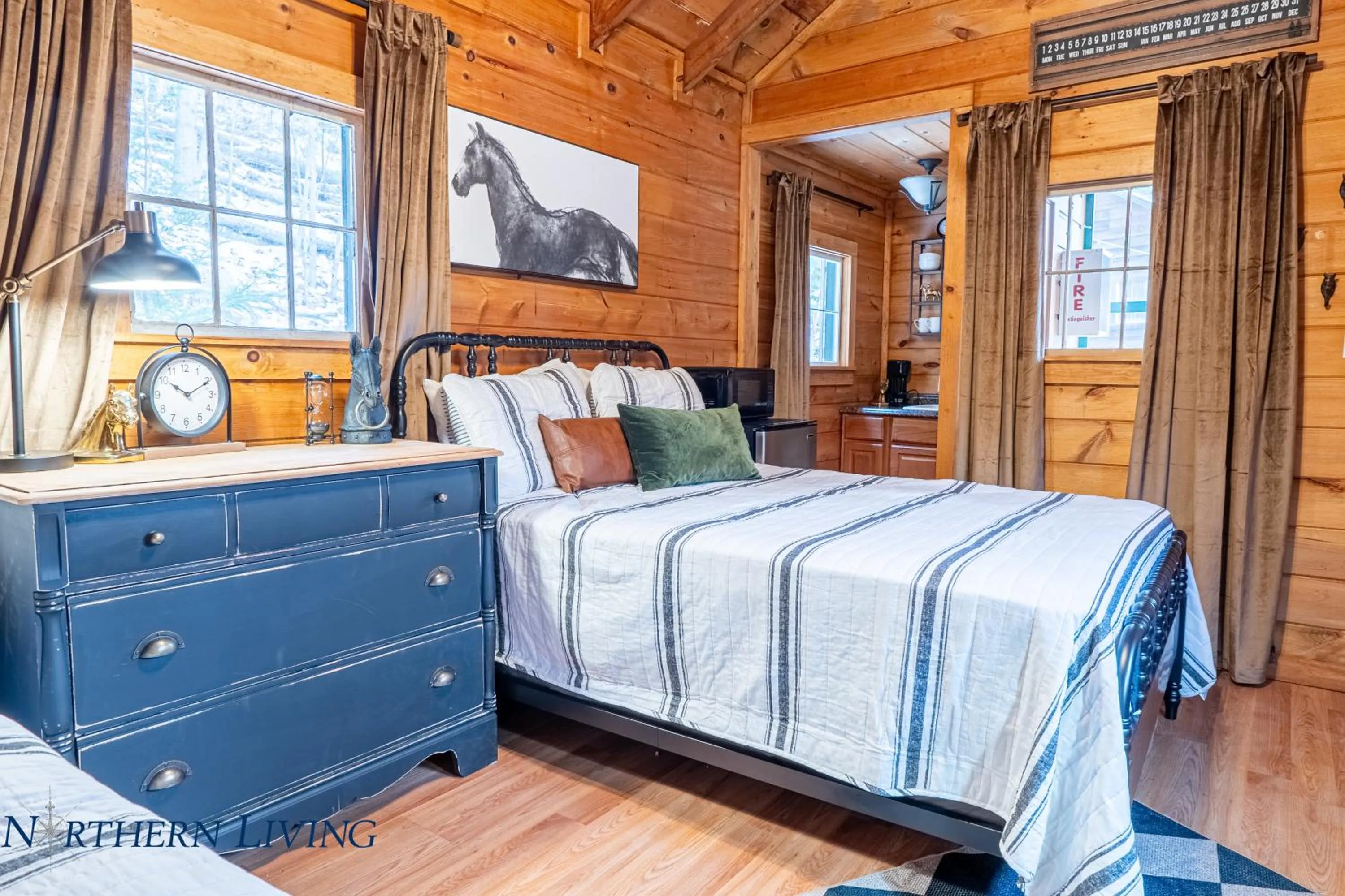 Bed in English Brook Cottages