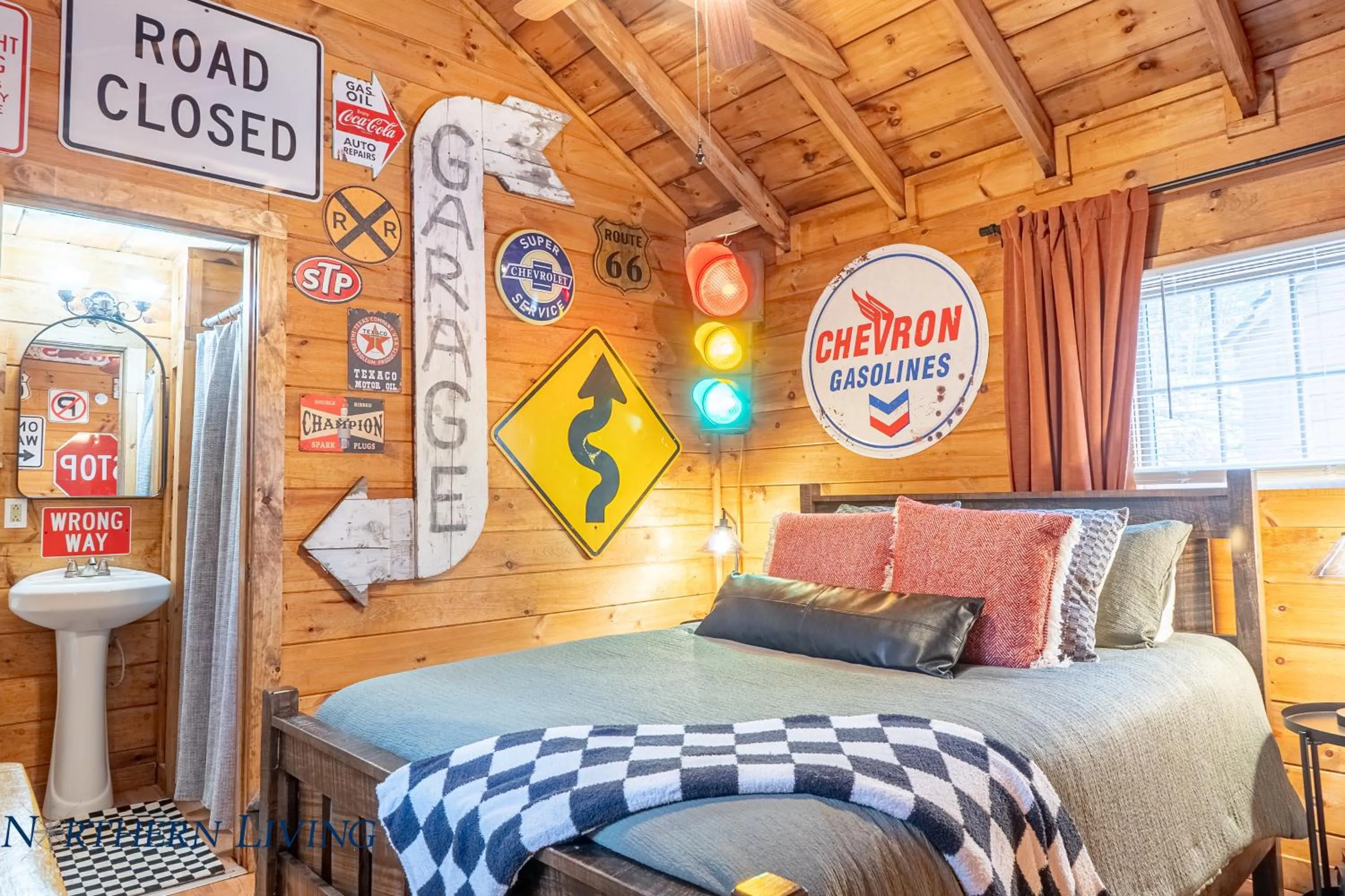 Bed in English Brook Cottages