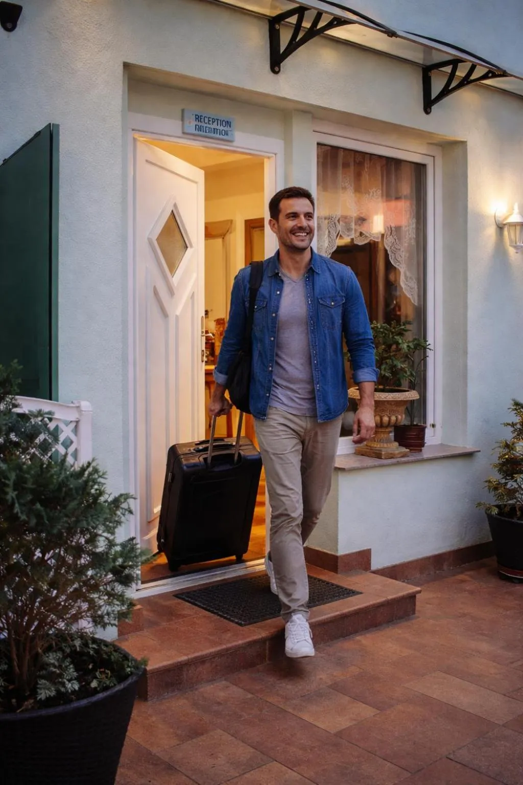 Lobby or reception in Pension Central Nuernberg-Fuerth