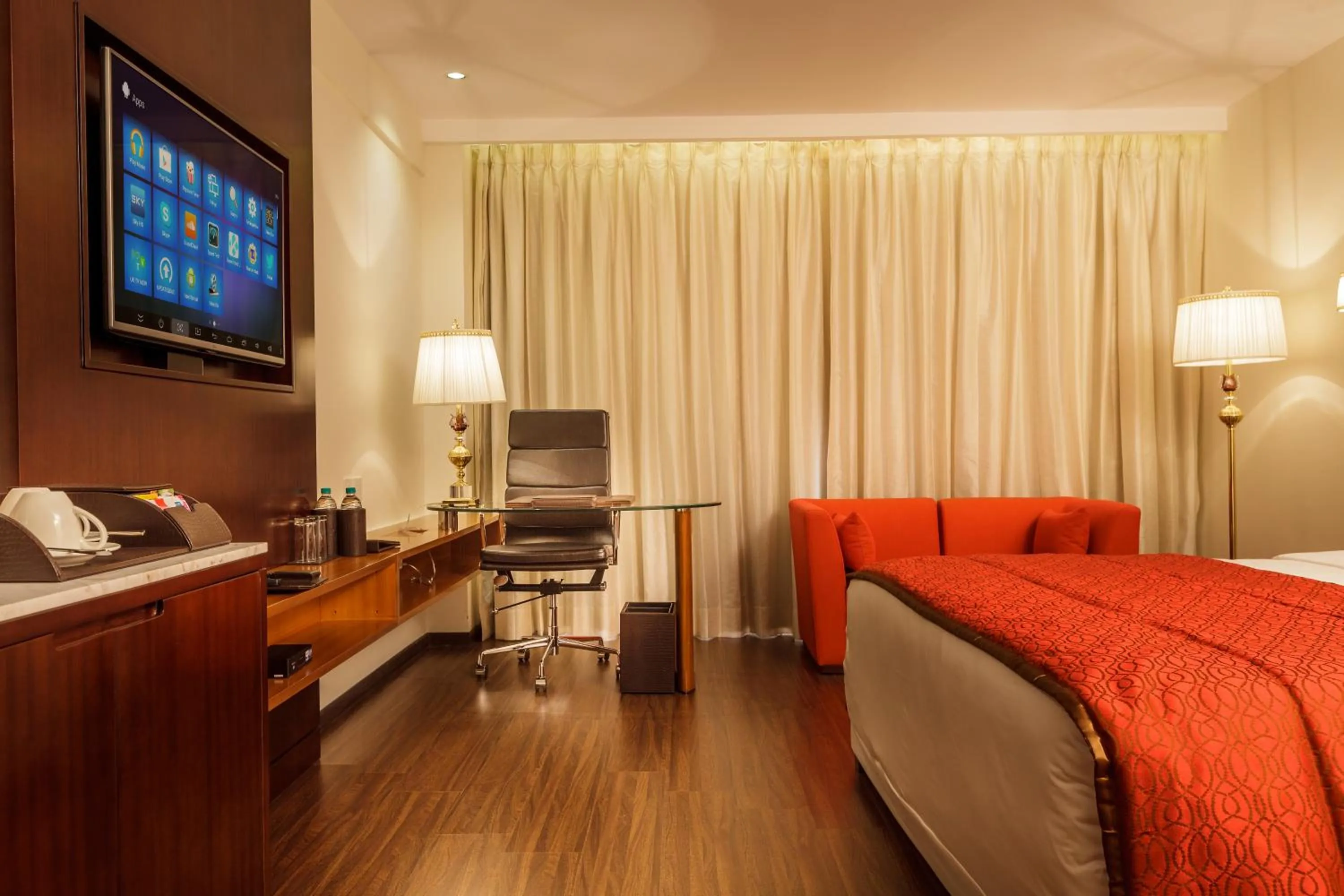 Seating area, Bed in Samanvay Boutique Hotel