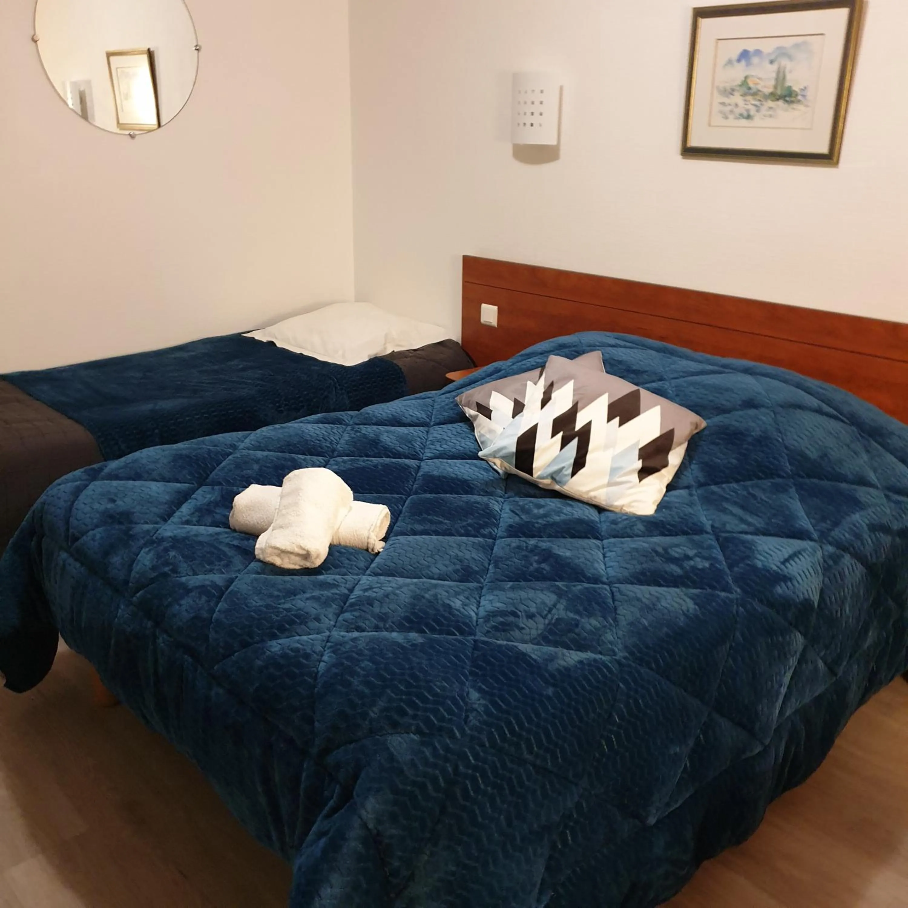 Bedroom, Bed in Hotel Restaurant Les Oceanides