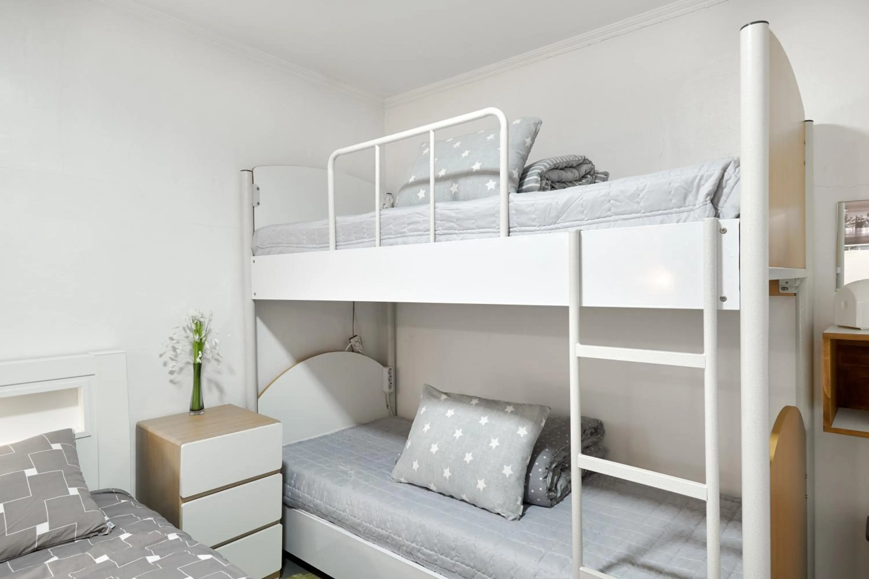 Bed in Jun Guesthouse