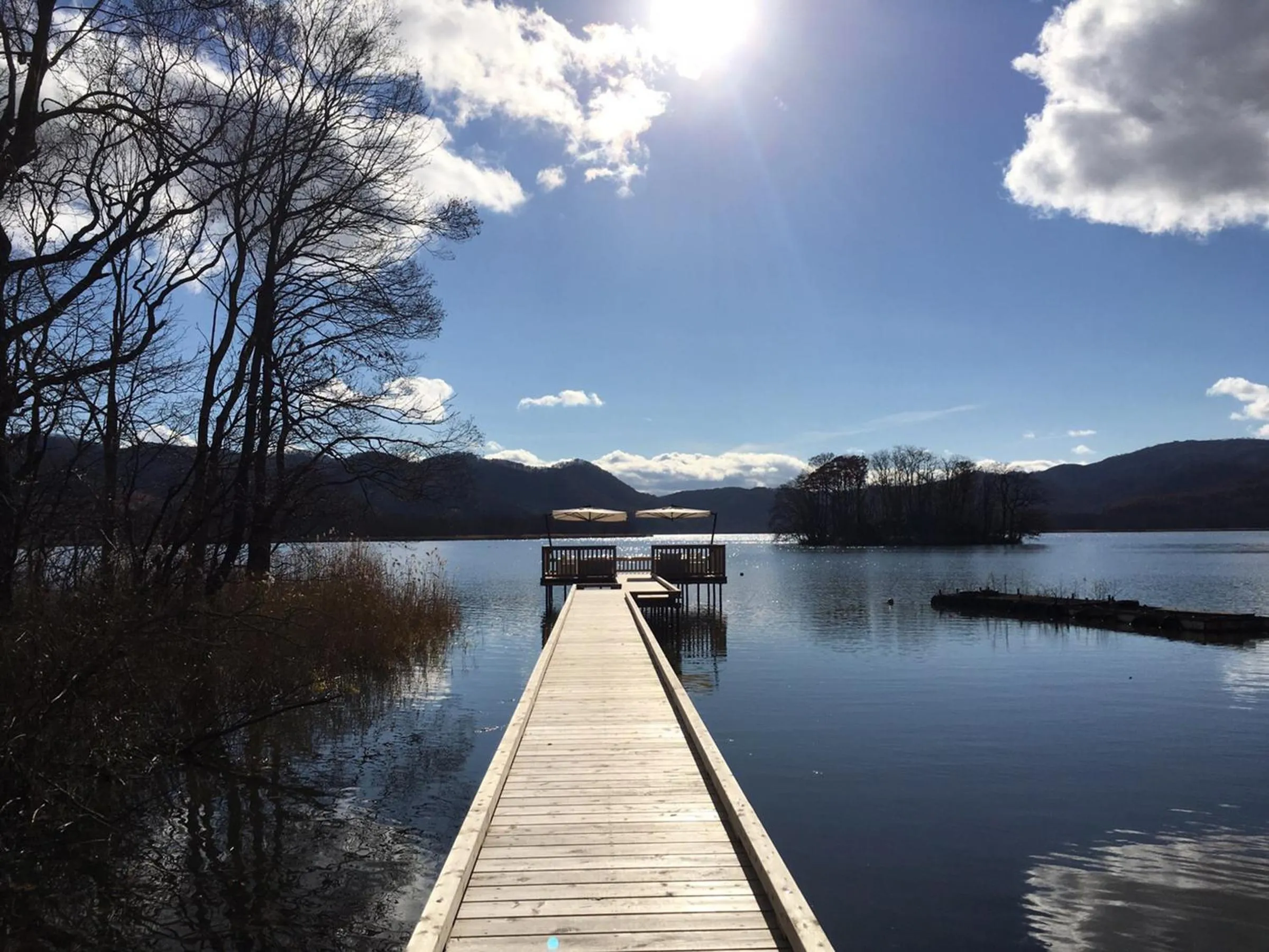 Balcony/Terrace in Hakodate Onuma Tsuruga Resort EPUY- 30km from Hakodate Station