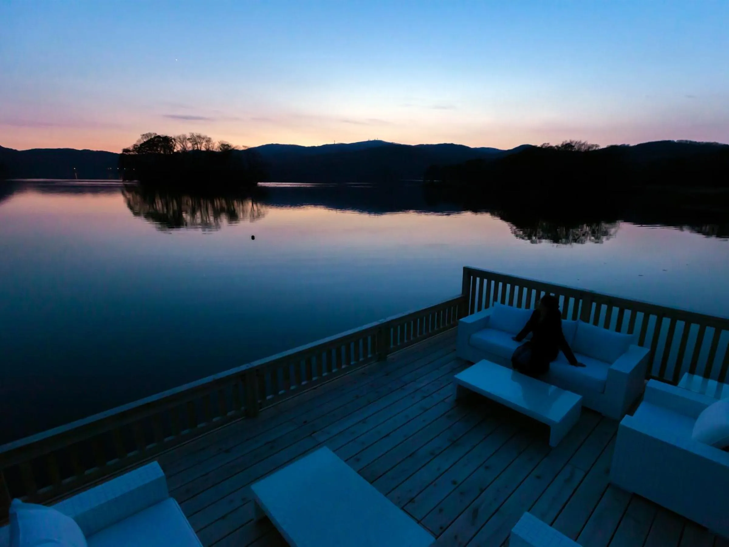 Balcony/Terrace in Hakodate Onuma Tsuruga Resort EPUY- 30km from Hakodate Station