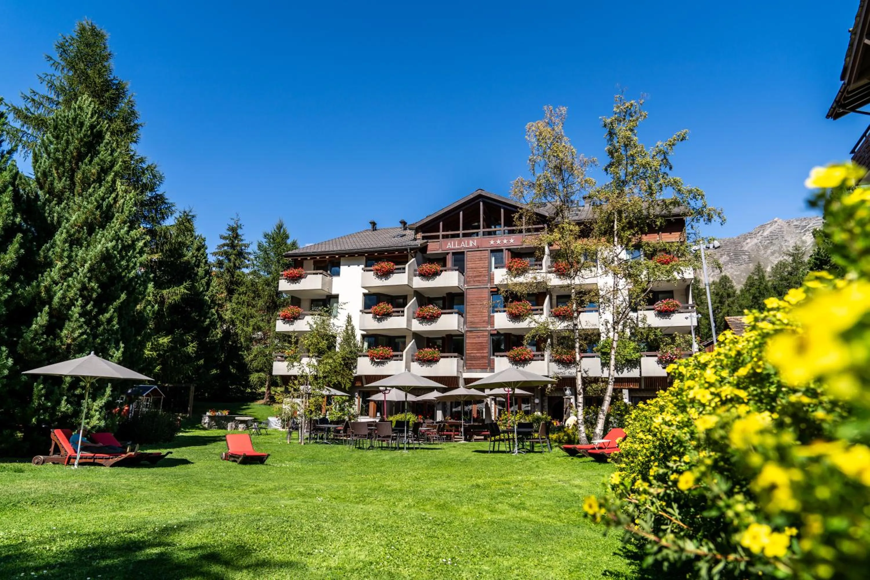 Property building in Hotel Allalin Saas-Fee