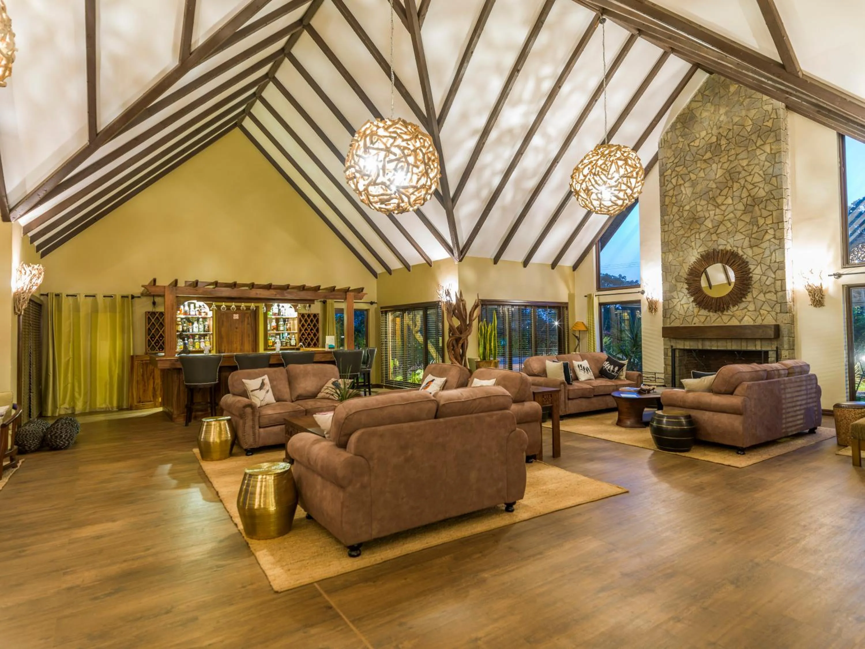 Lounge or bar in The Retreat at Ngorongoro