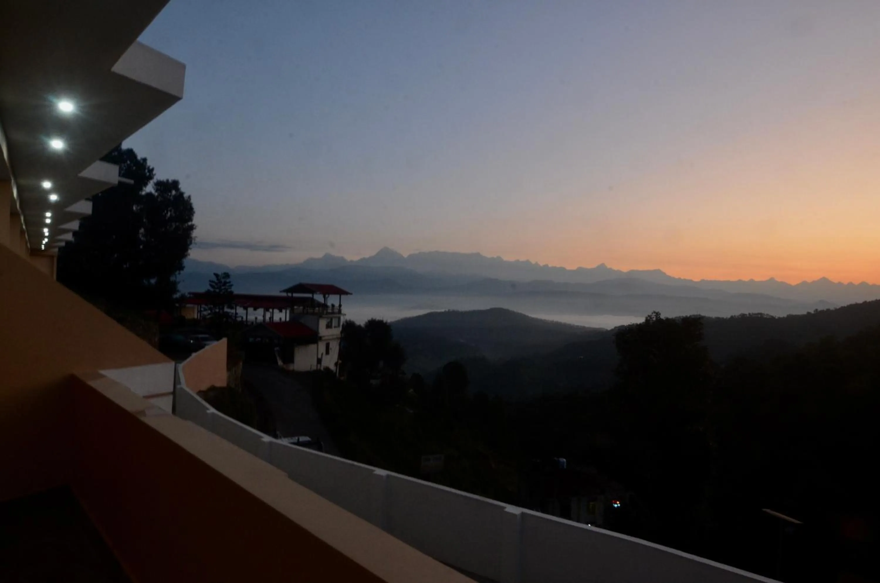 Mountain view in Uttarakhand resort