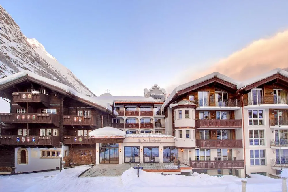 Property building, Winter in SchlossHotel Zermatt Active & CBD Spa Hotel