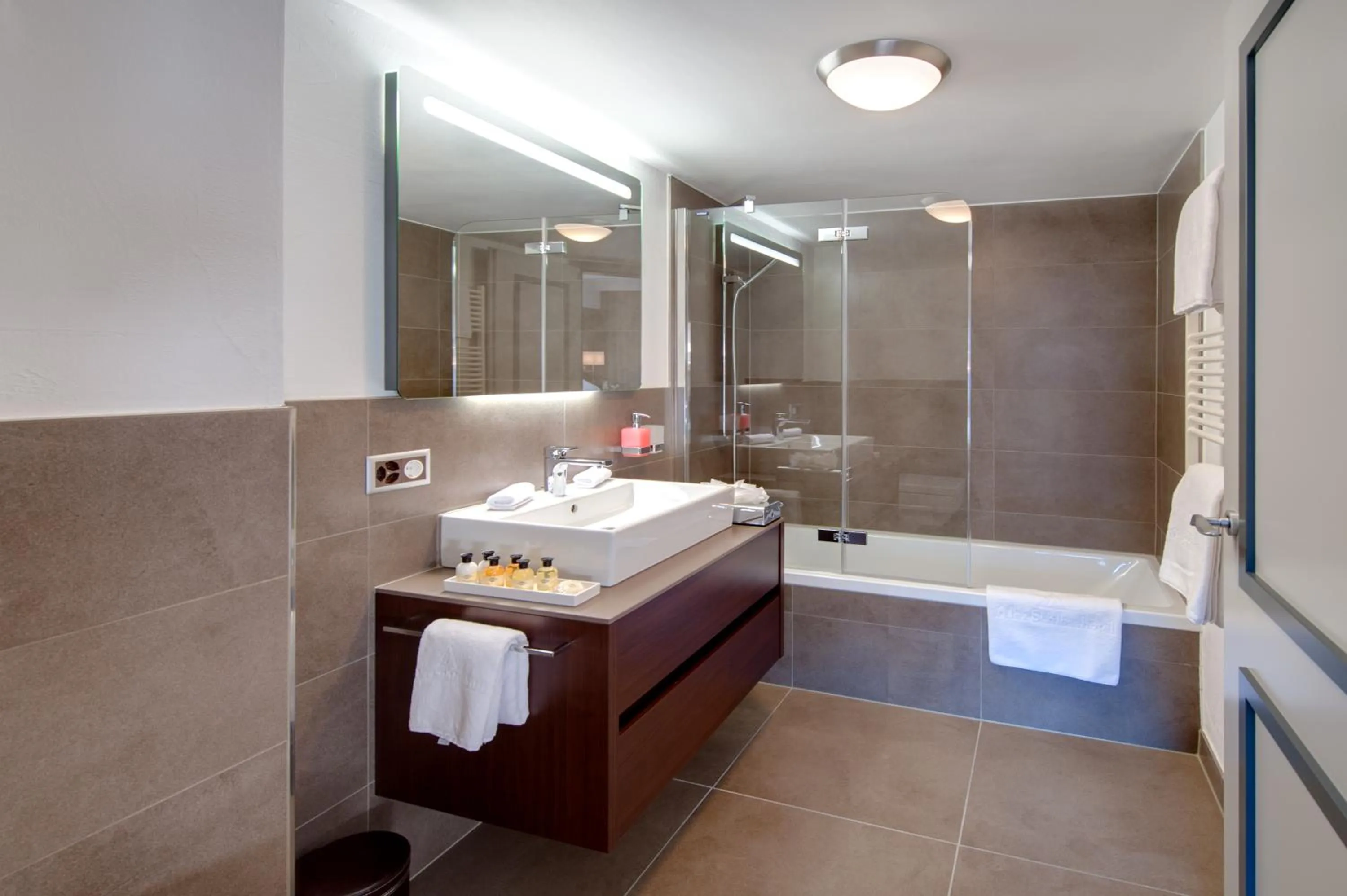 Bathroom in SchlossHotel Zermatt Active & CBD Spa Hotel