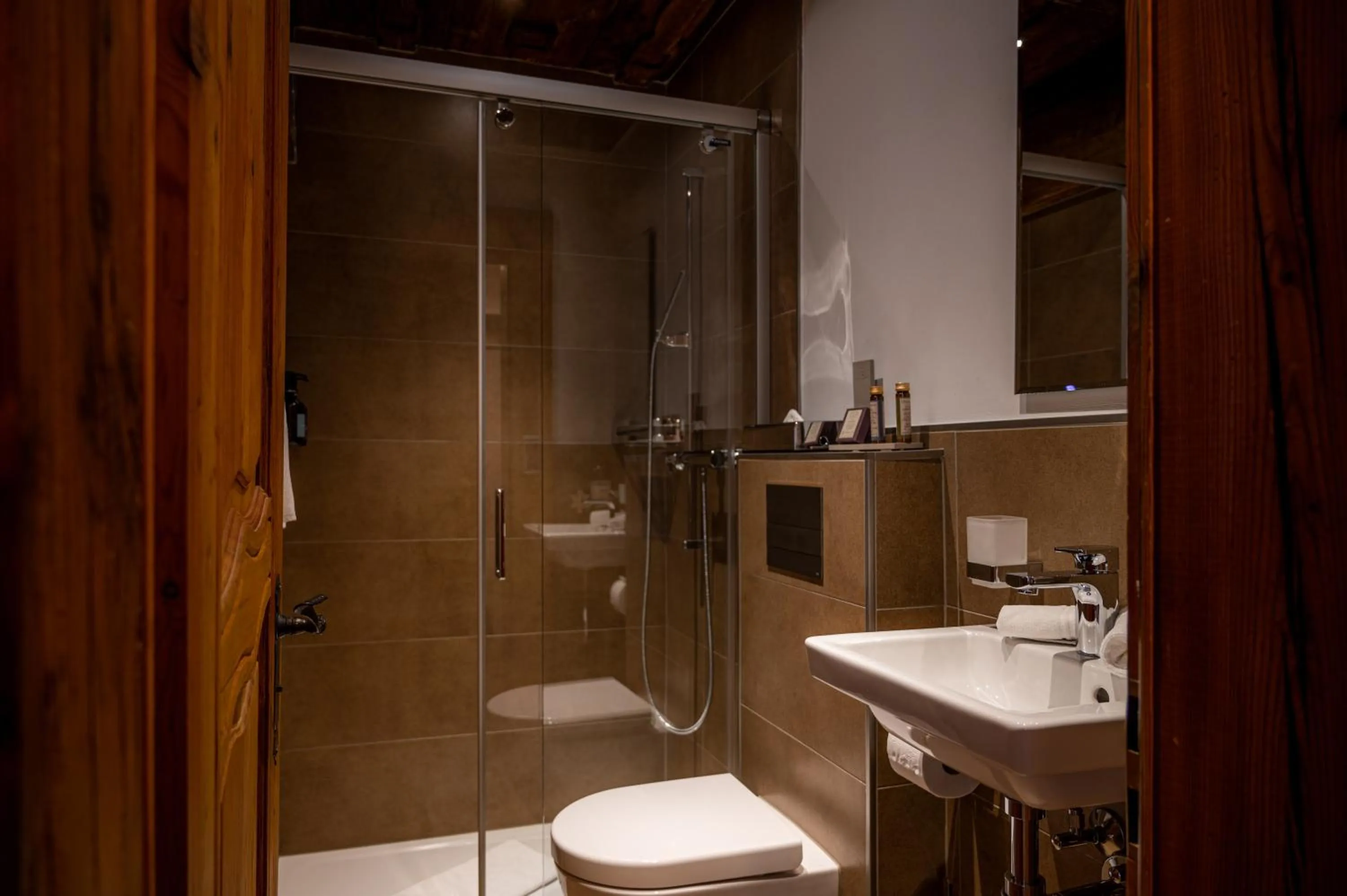 Bathroom in SchlossHotel Zermatt Active & CBD Spa Hotel