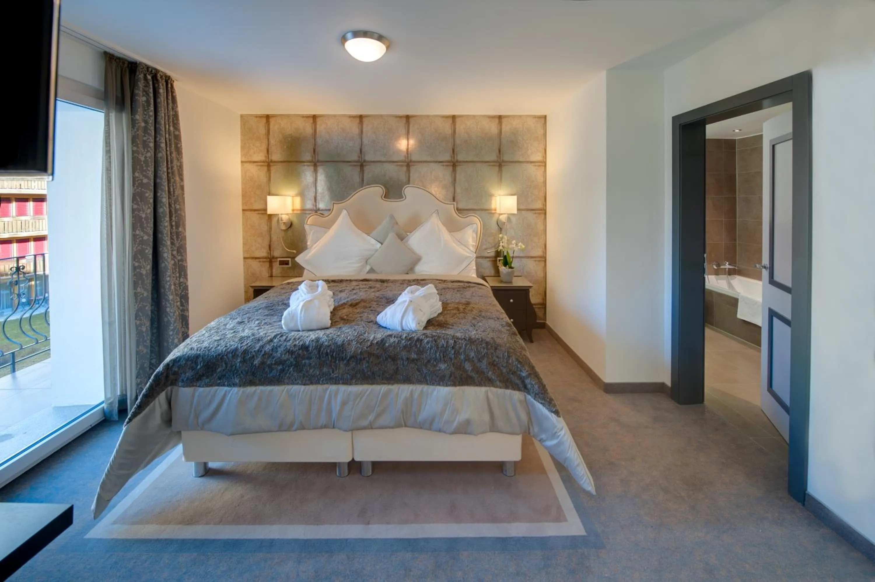 Bedroom in SchlossHotel Zermatt Active & CBD Spa Hotel