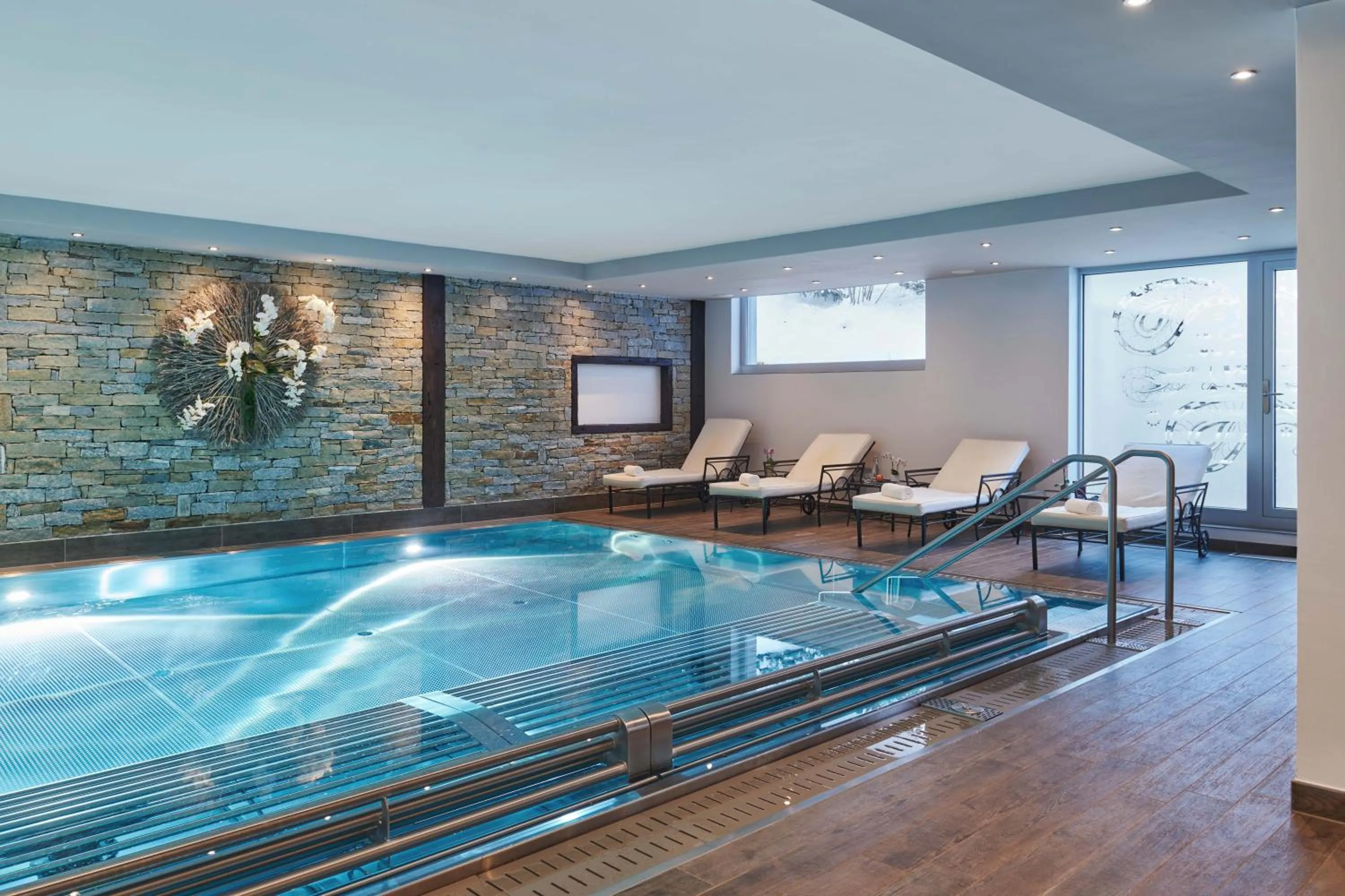 Swimming Pool in SchlossHotel Zermatt Active & CBD Spa Hotel