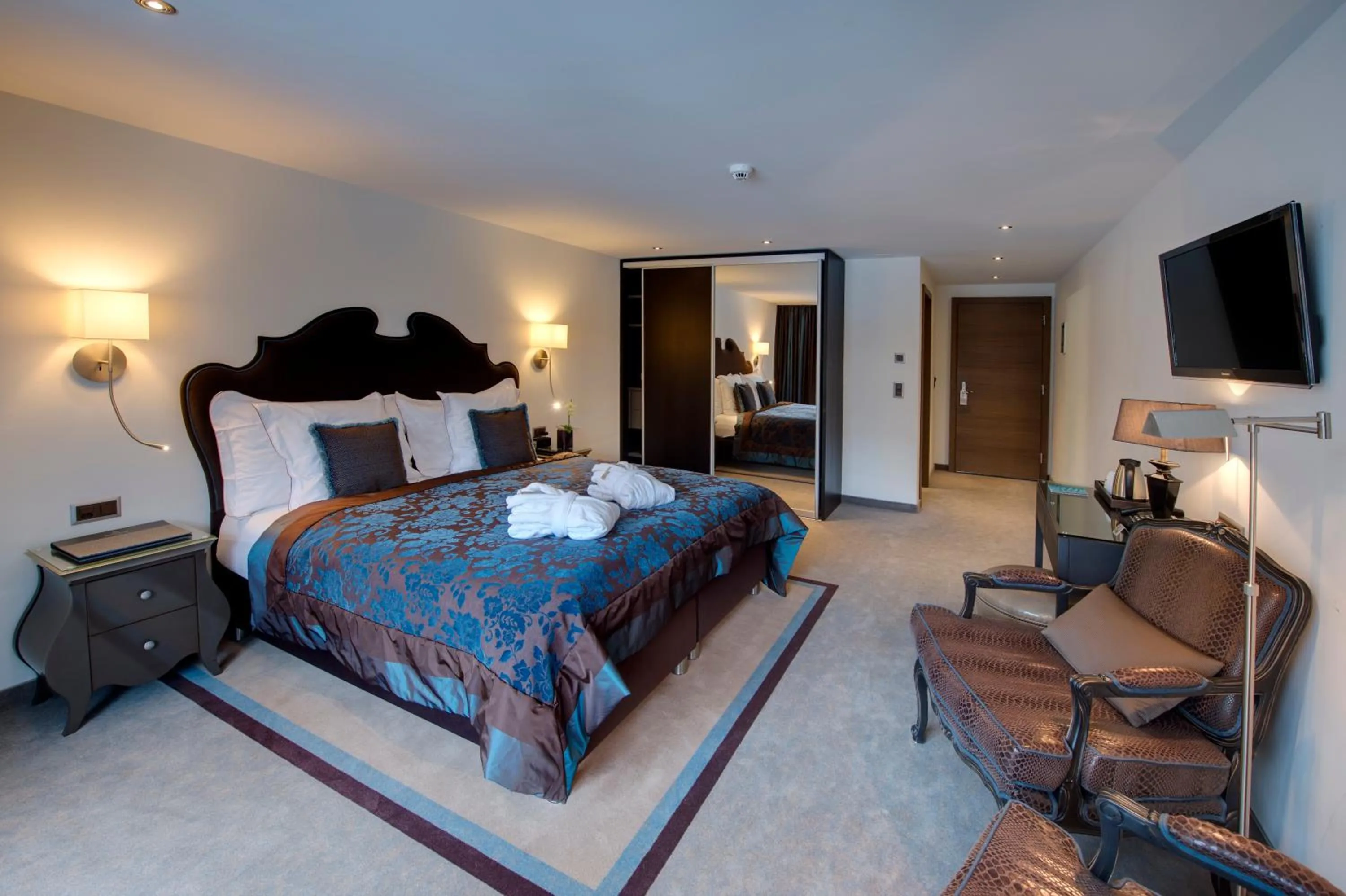 Bedroom in SchlossHotel Zermatt Active & CBD Spa Hotel