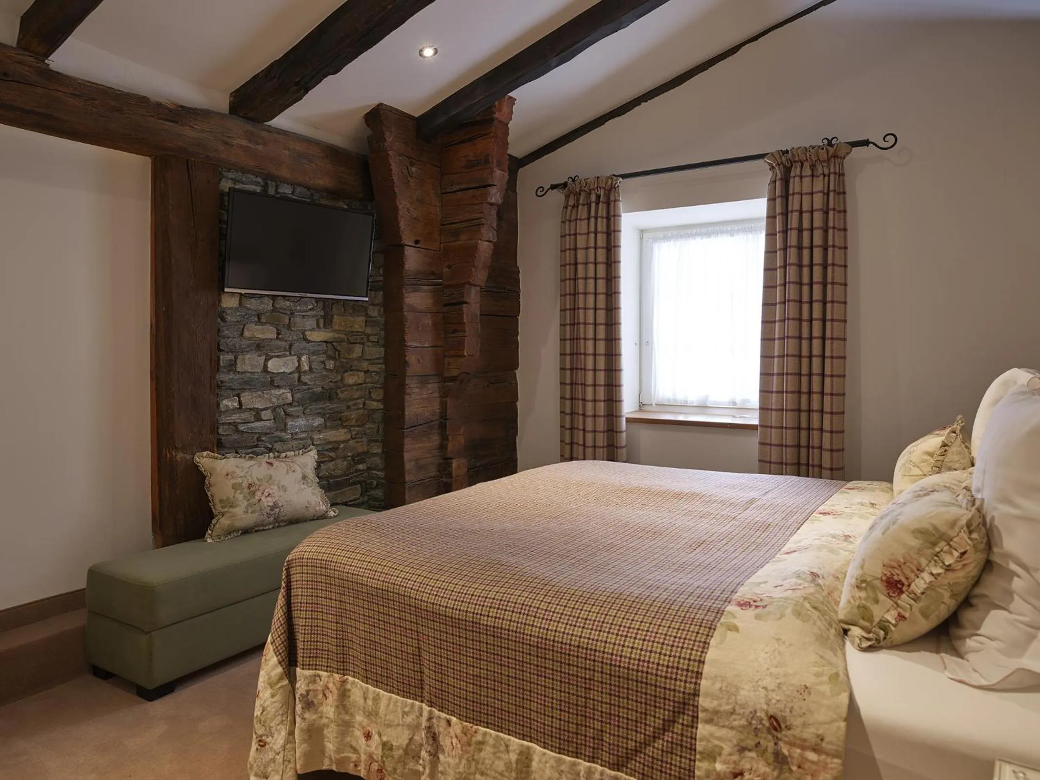 Bed in SchlossHotel Zermatt Active & CBD Spa Hotel