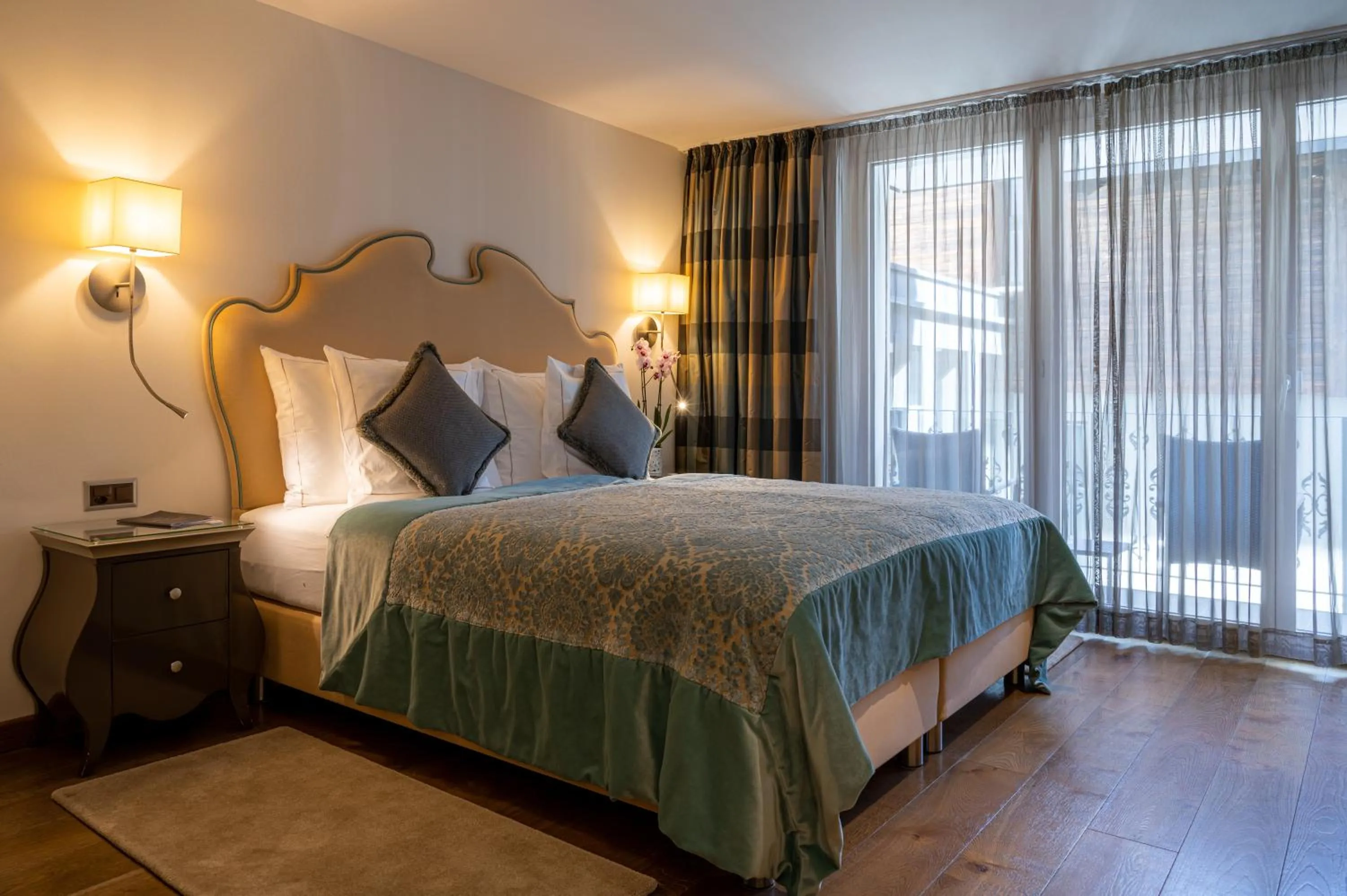 Bedroom in SchlossHotel Zermatt Active & CBD Spa Hotel