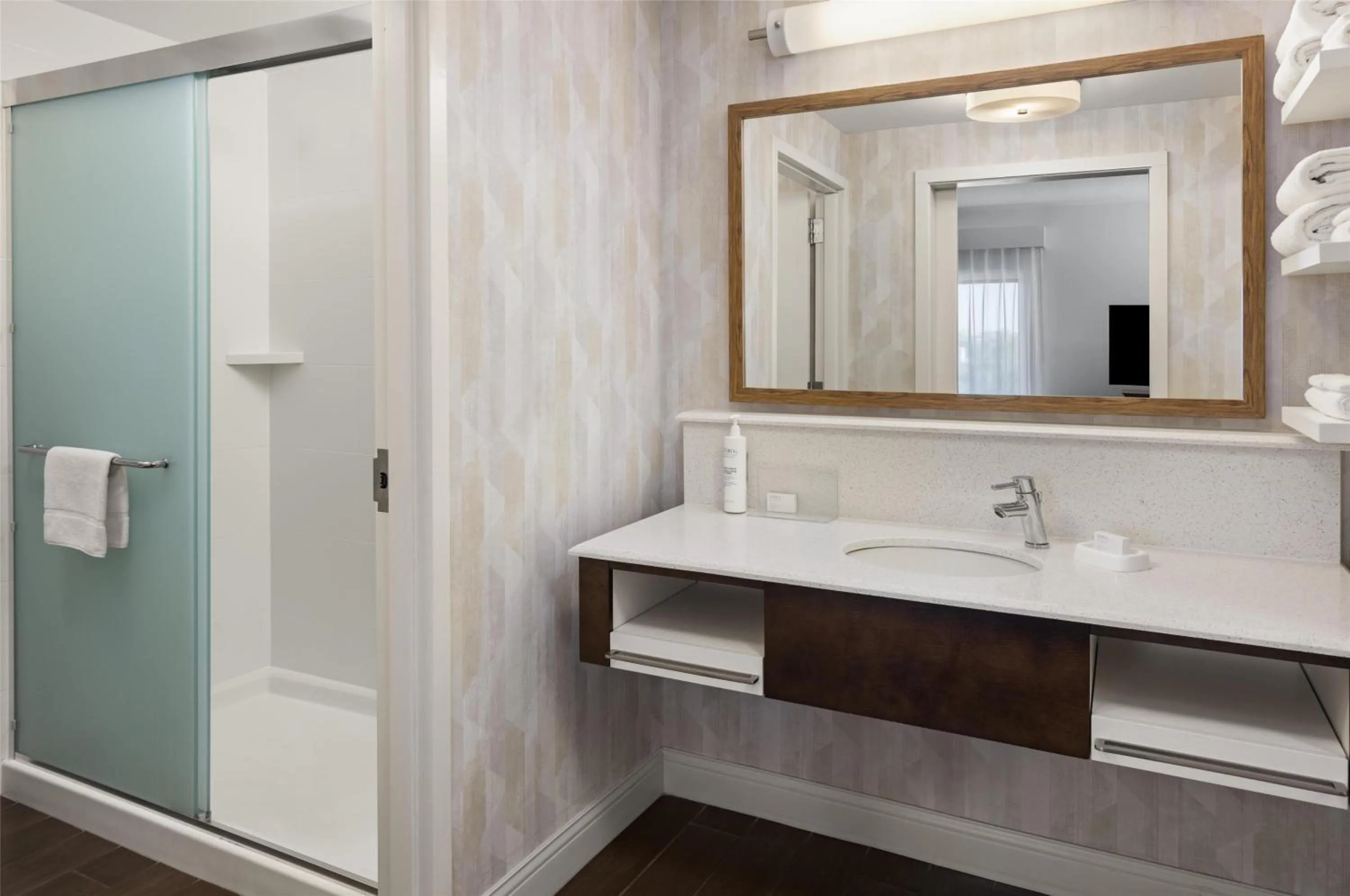 Bathroom in Hampton Inn Minneapolis-Roseville,MN