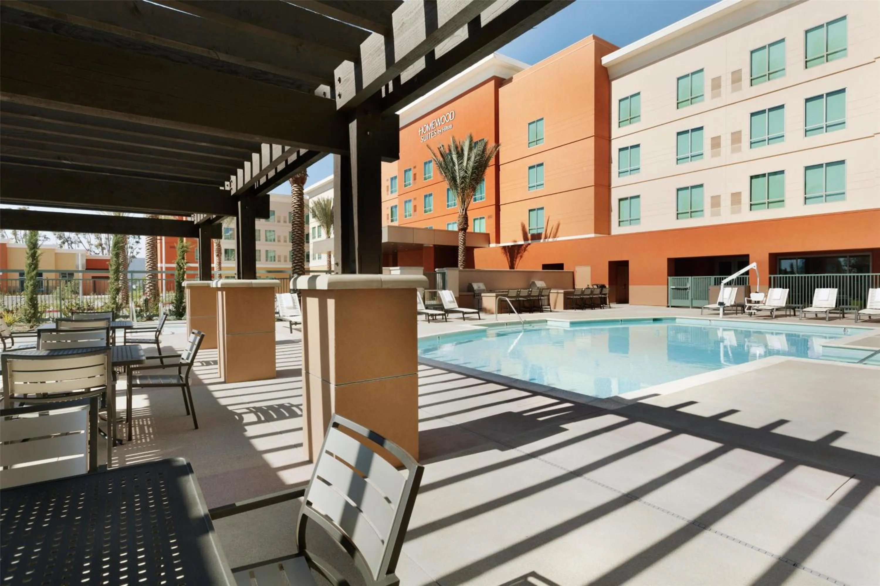 Pool view in Homewood Suites By Hilton Irvine John Wayne Airport