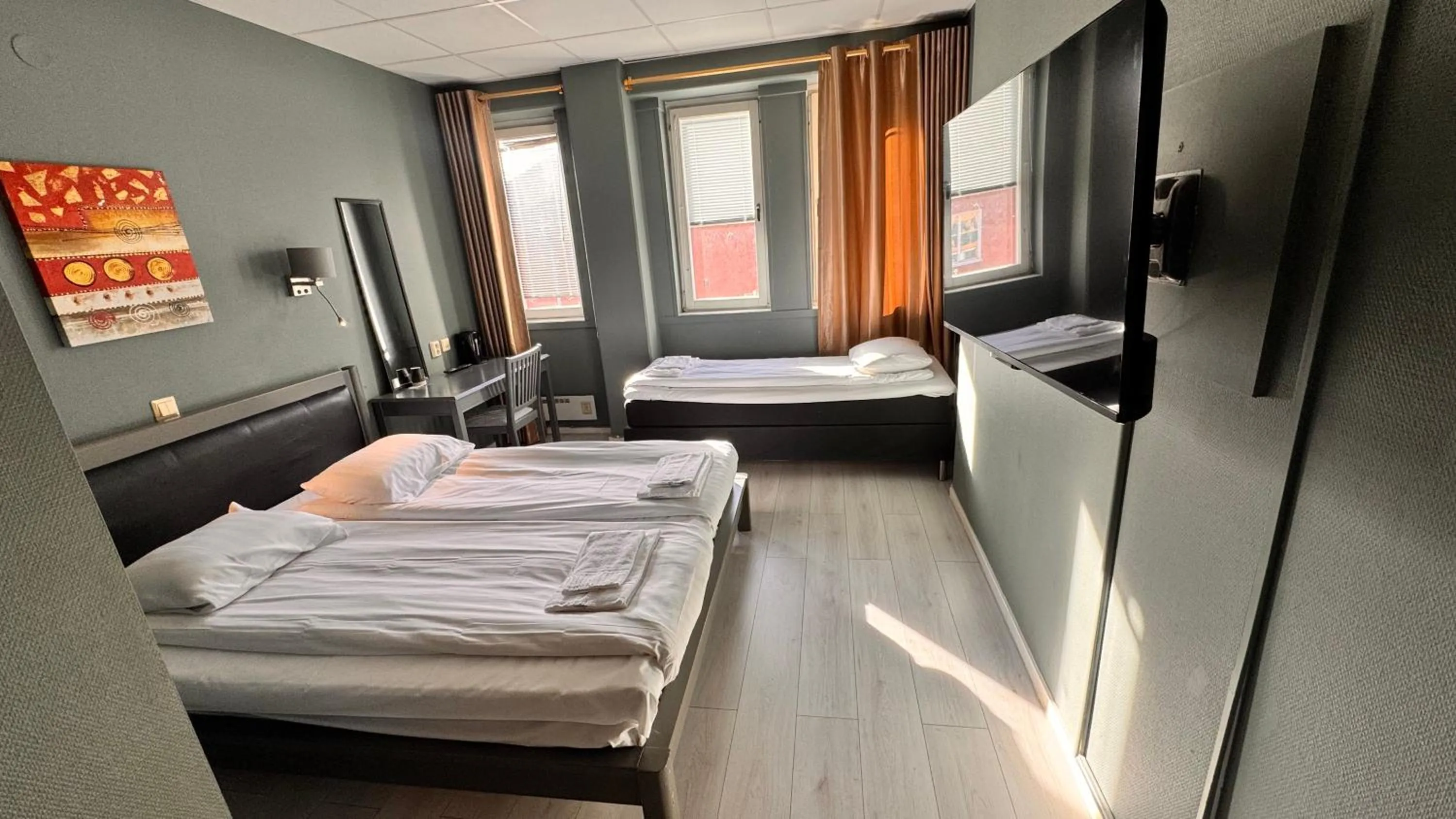 Bed in Hotel Expo Stockholm