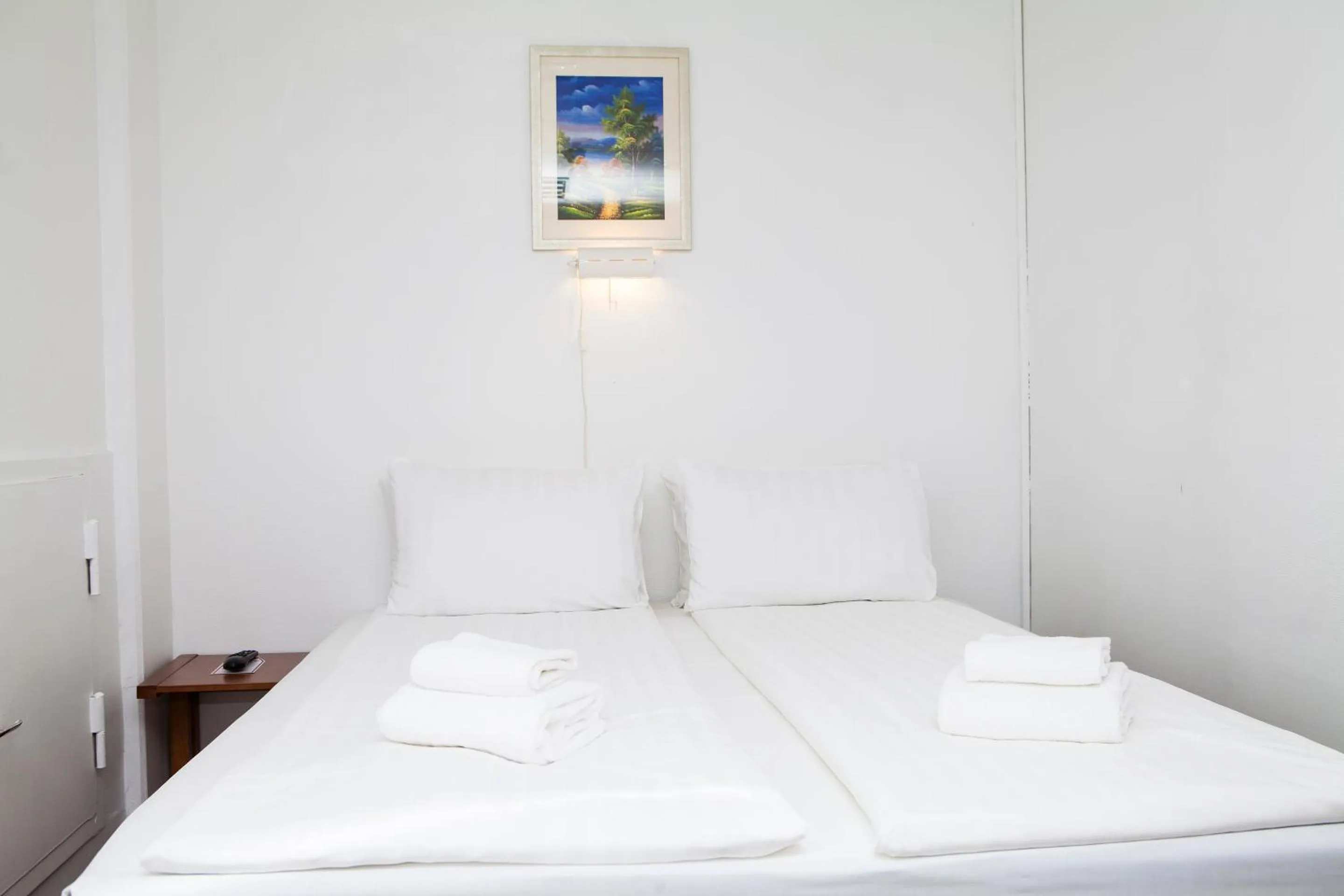 Bed in Hotel Expo Stockholm