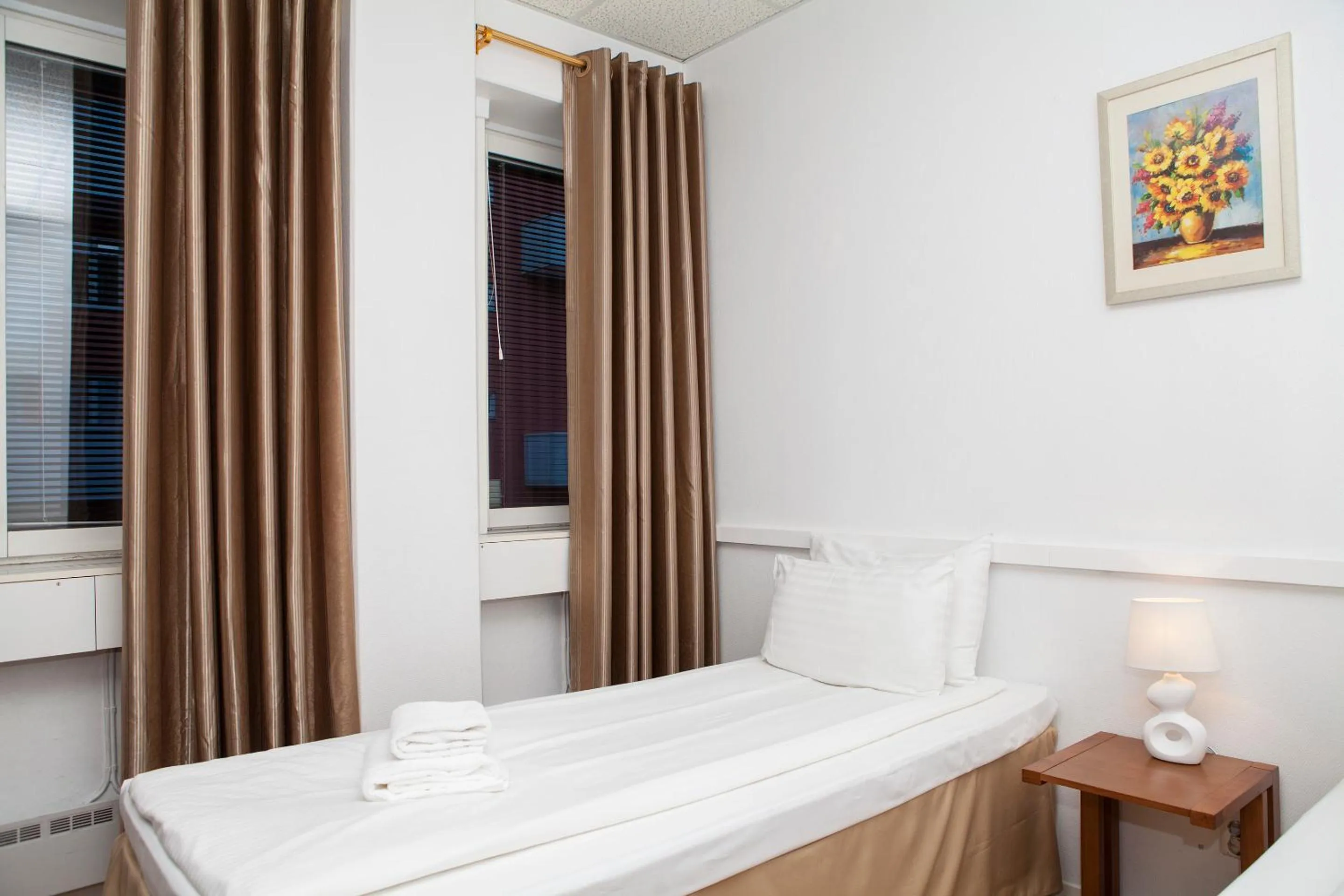 Bed in Hotel Expo Stockholm