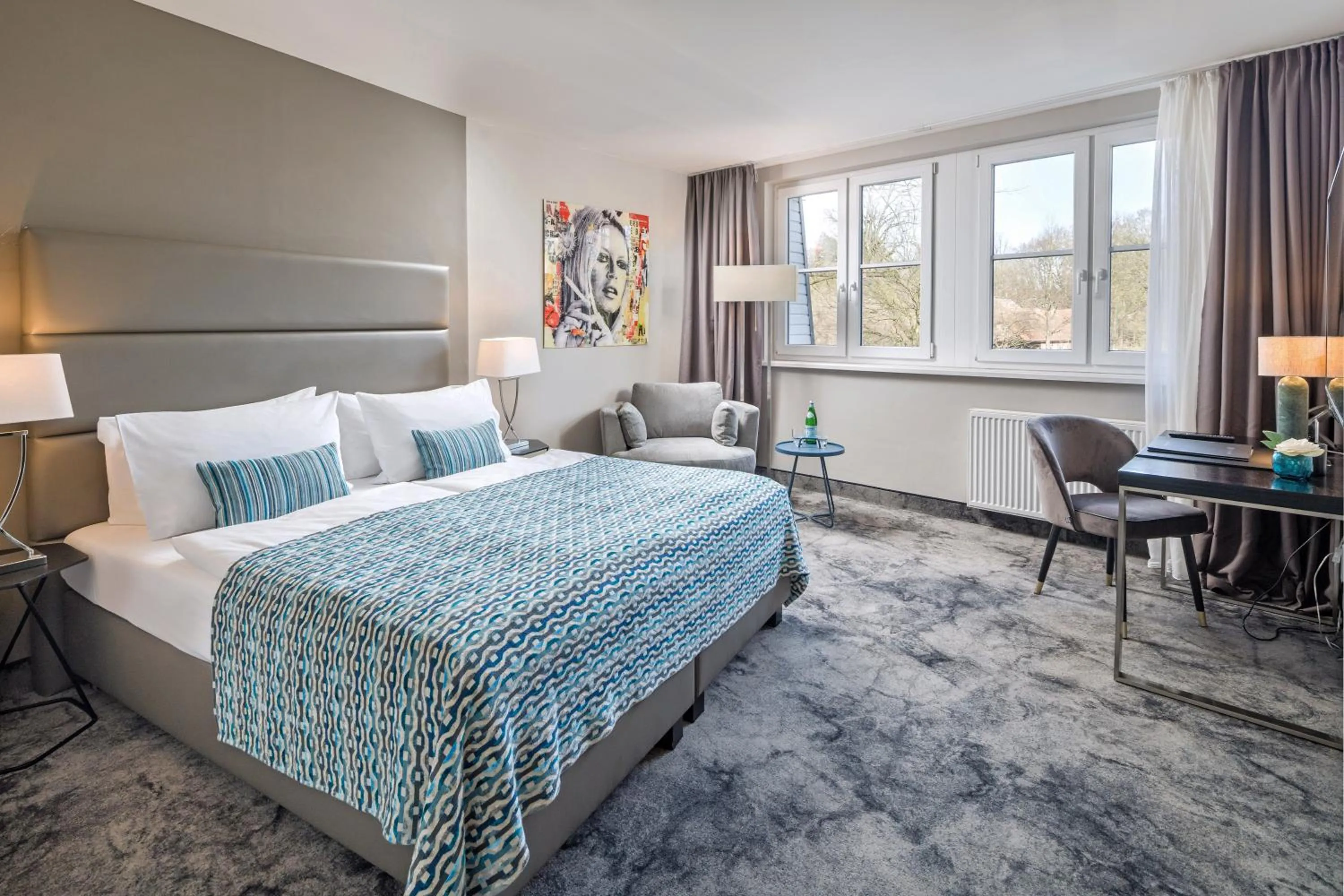 Bed in Hotel du Nord, Hamburg-Volksdorf