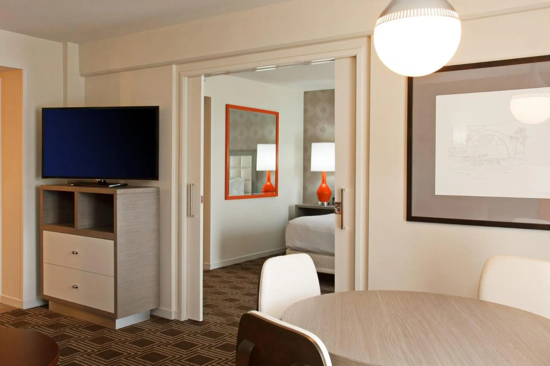 Dining area in The Garland