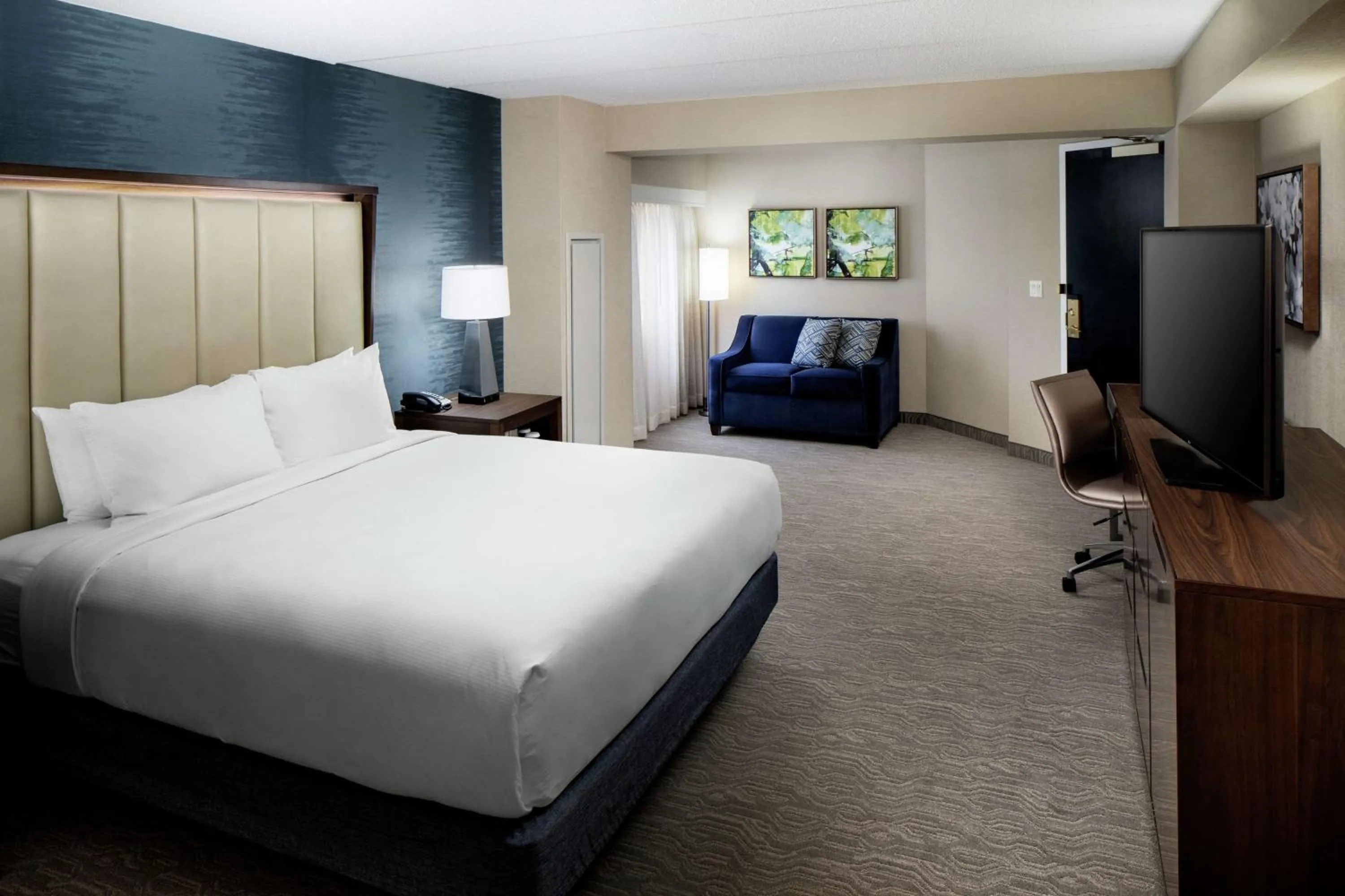 Living room, Bed in DoubleTree by Hilton Nashua
