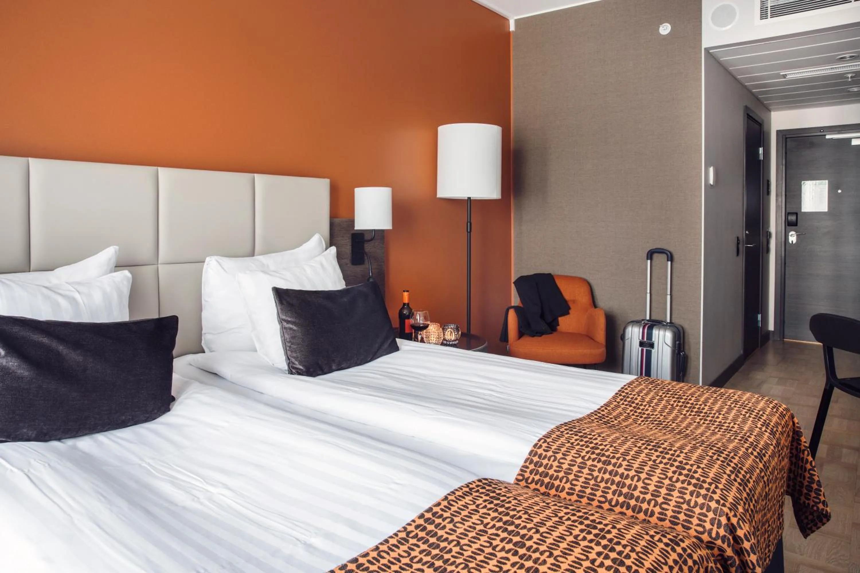 Photo of the whole room, Bed in Quality Hotel Winn Haninge