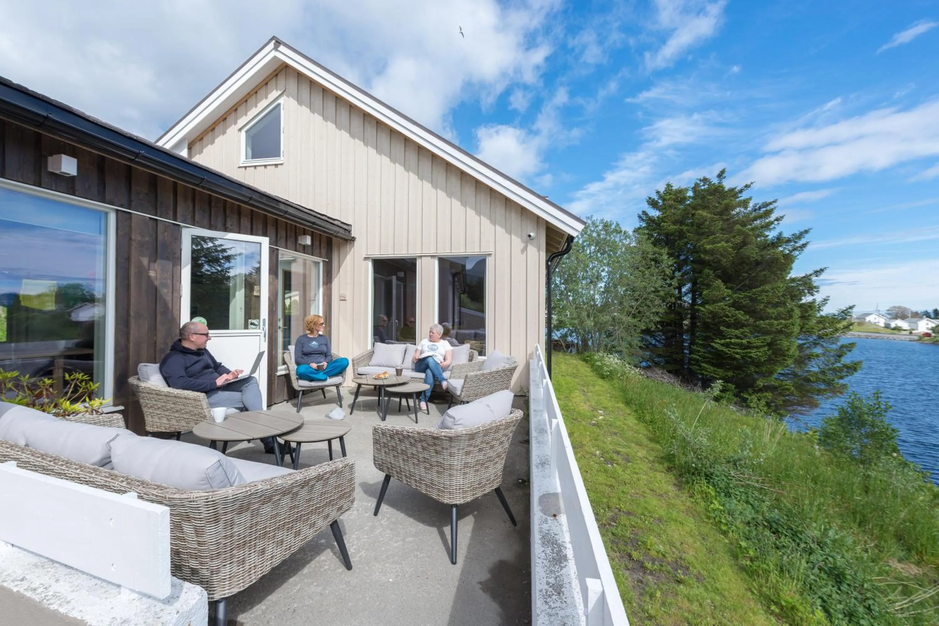 Patio in Lofoten Planet - Boutique Hotel