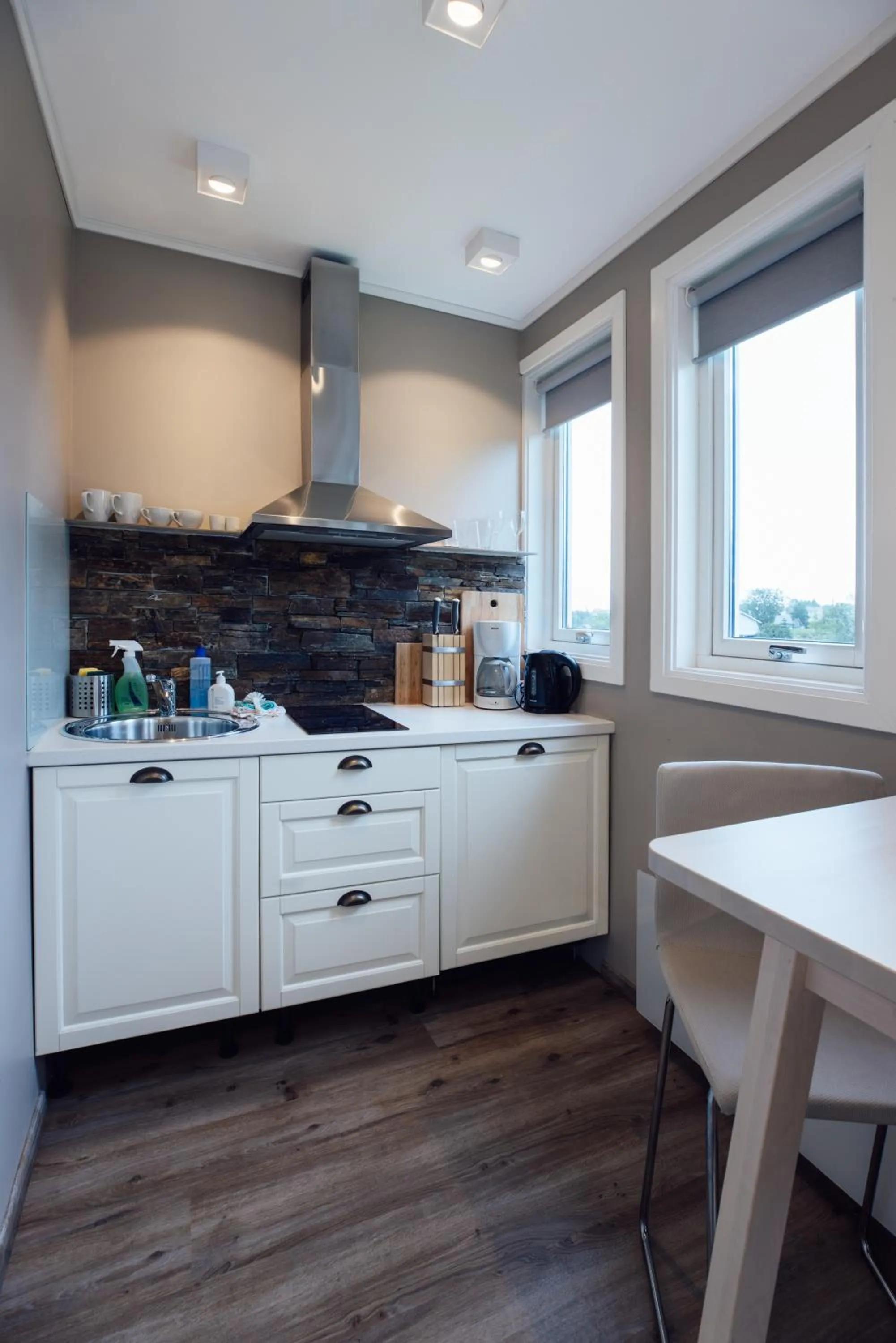 Kitchen or kitchenette in Lofoten Planet - Boutique Hotel