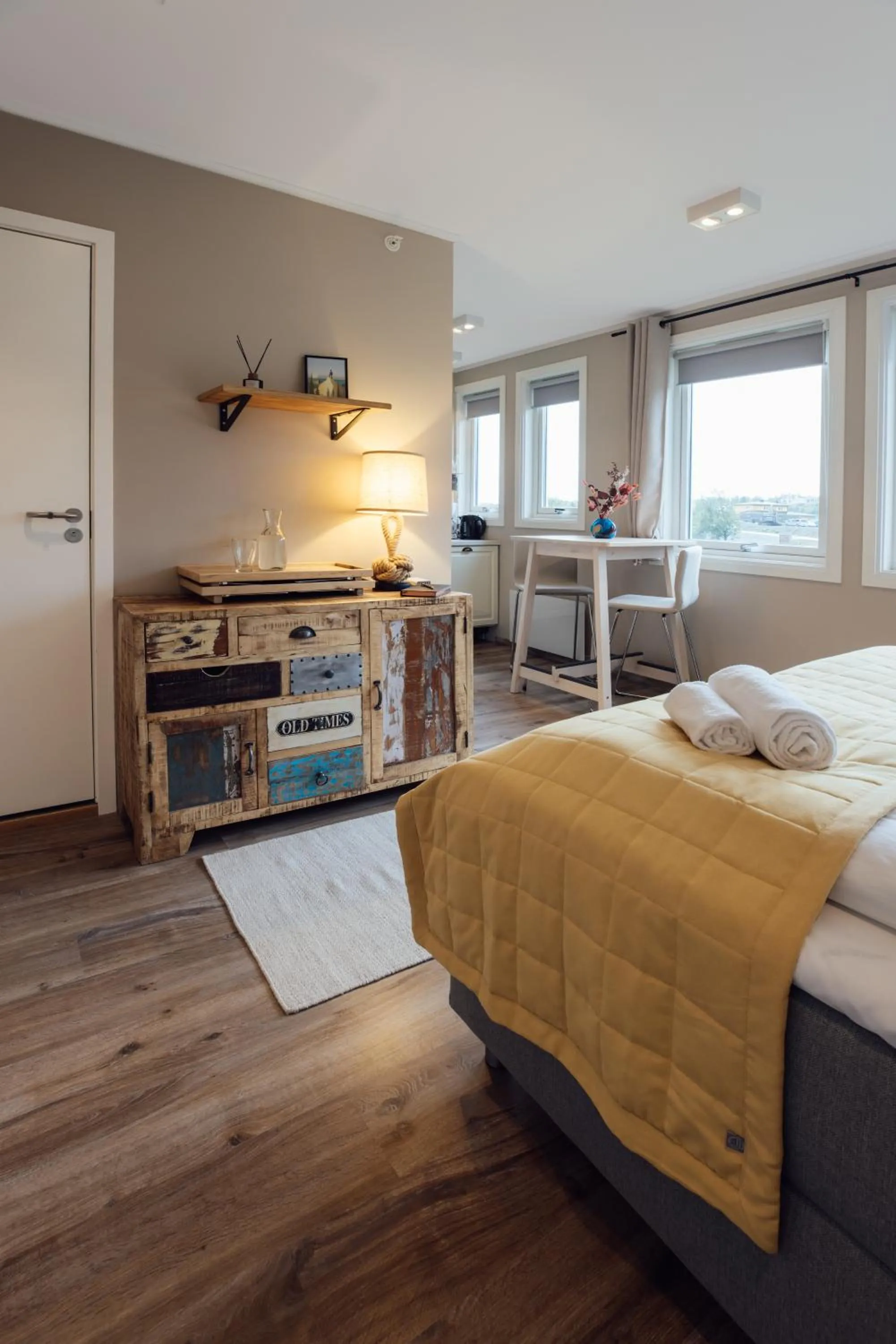 Decorative detail, Bed in Lofoten Planet - Boutique Hotel