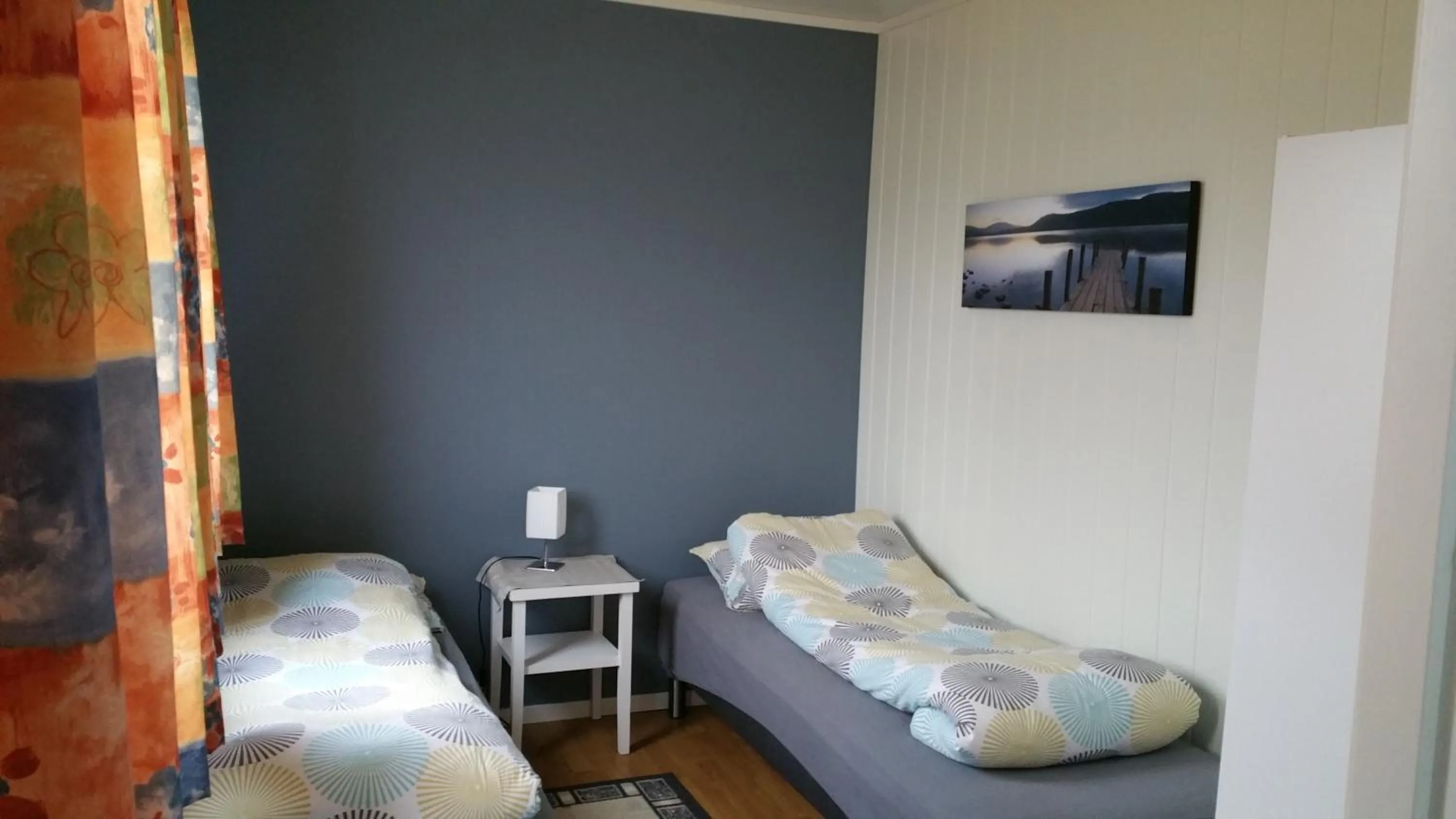 Bedroom, Bed in Hansnes Havfiske