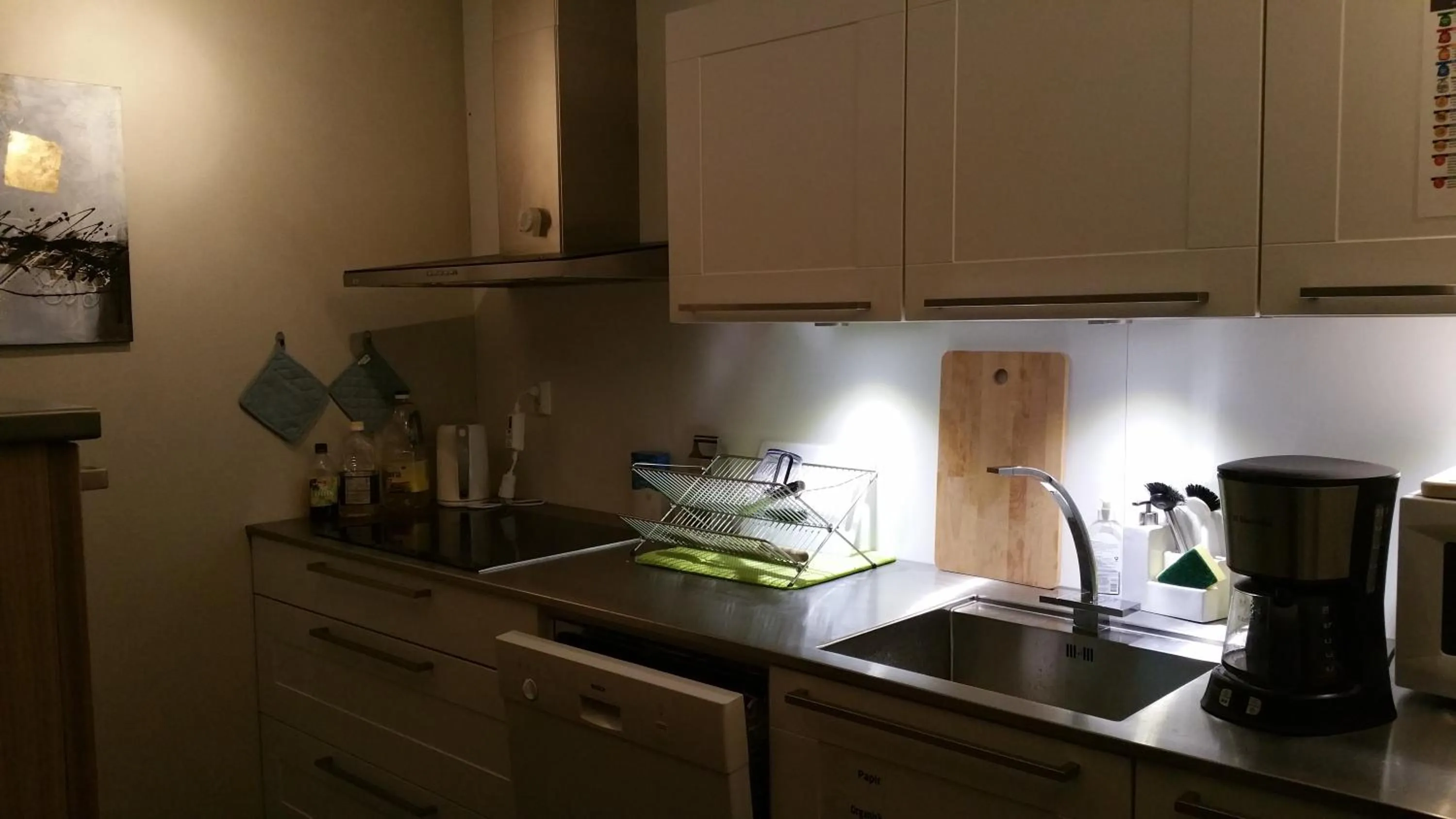 Communal kitchen in Hansnes Havfiske