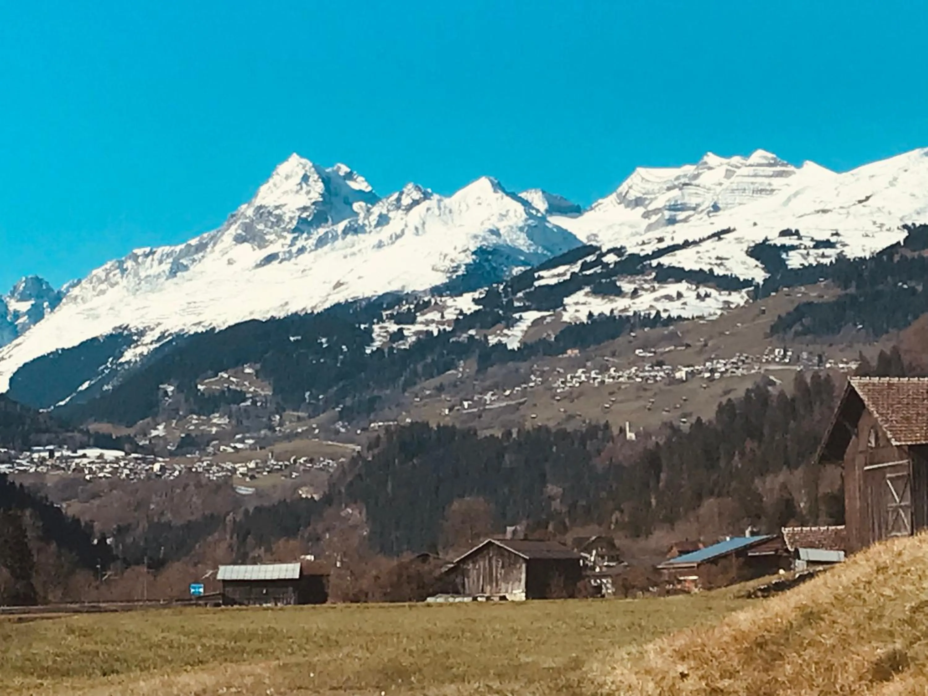 Natural landscape in Ustria Crusch Alva
