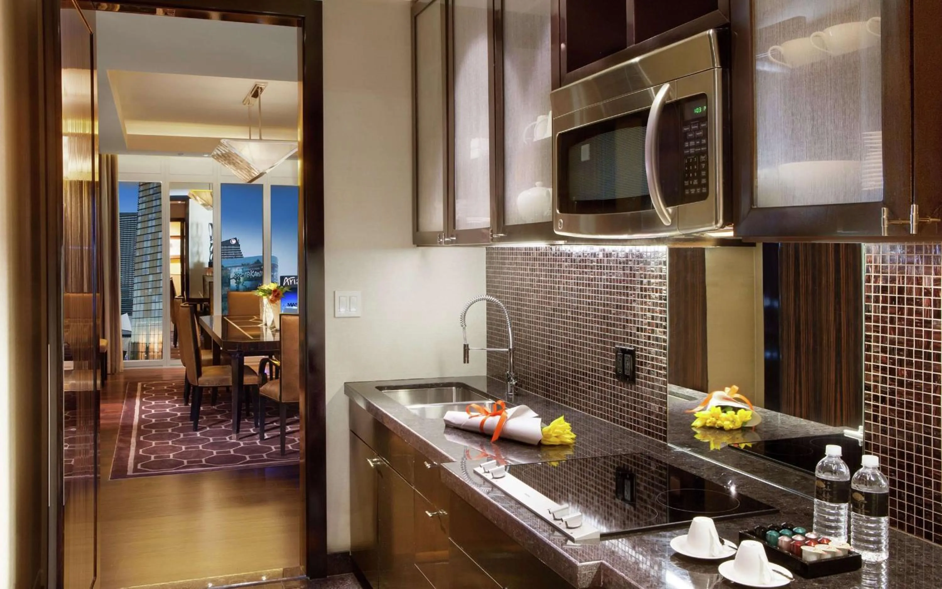 Kitchen or kitchenette in Waldorf Astoria Las Vegas