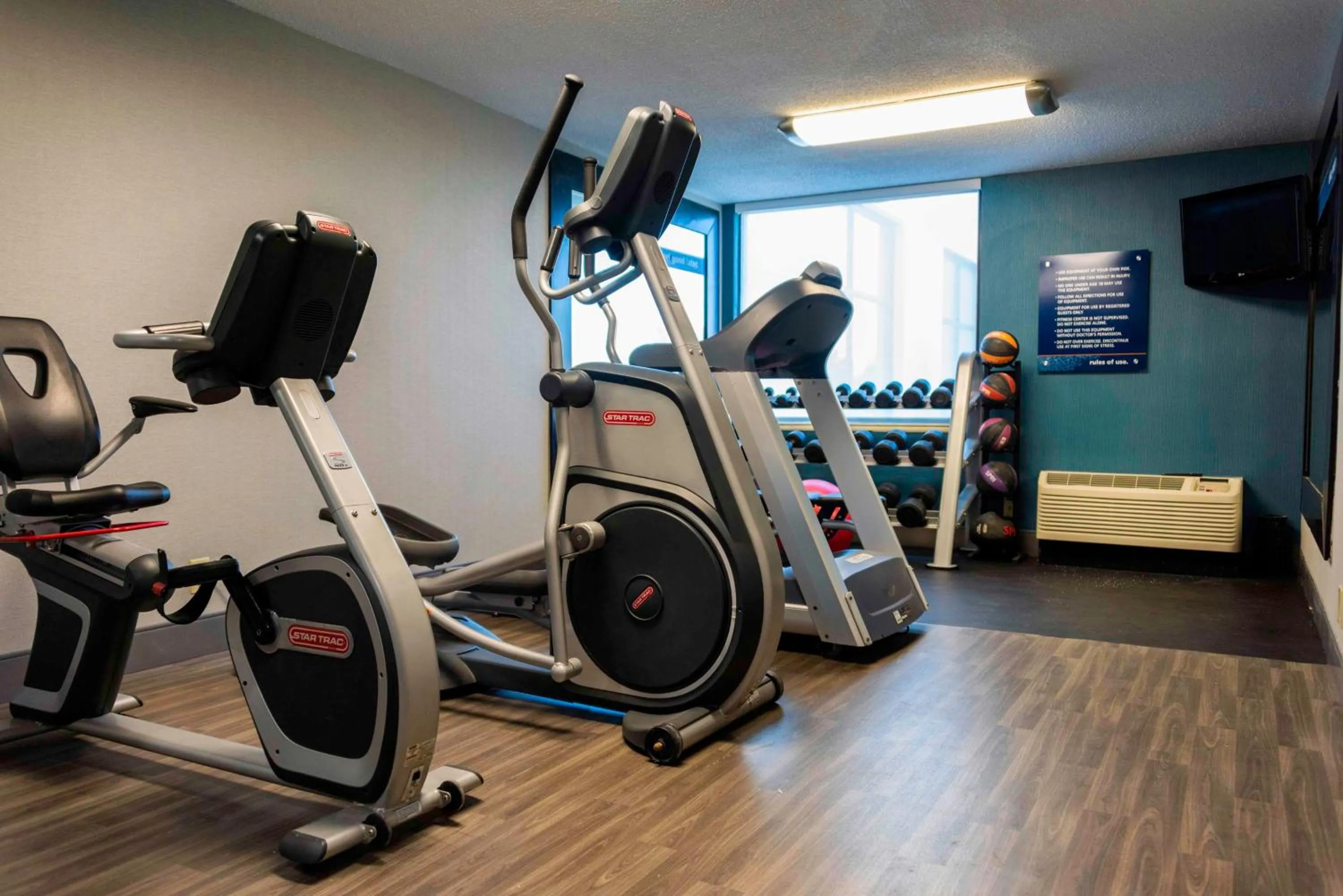 Fitness centre/facilities in Hampton Inn Kinston