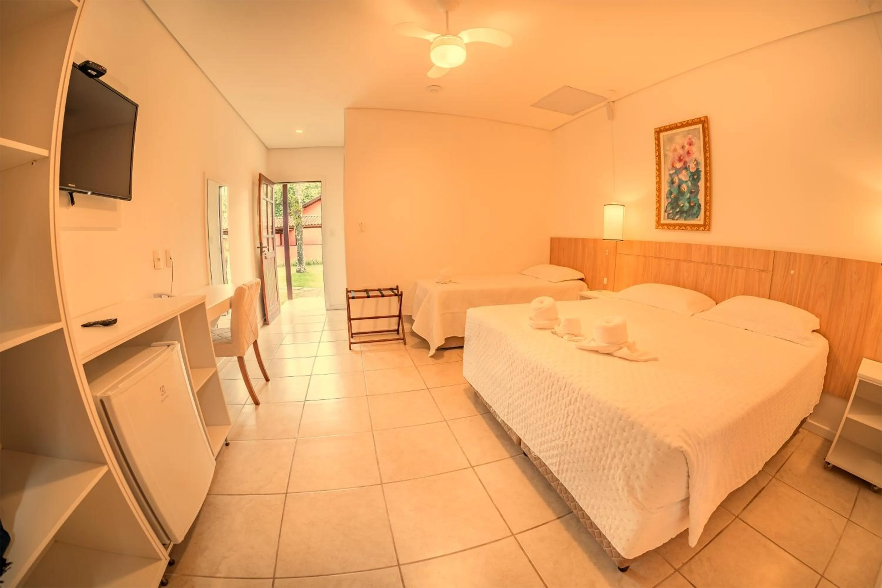 Bed in Cabanas Termas Hotel