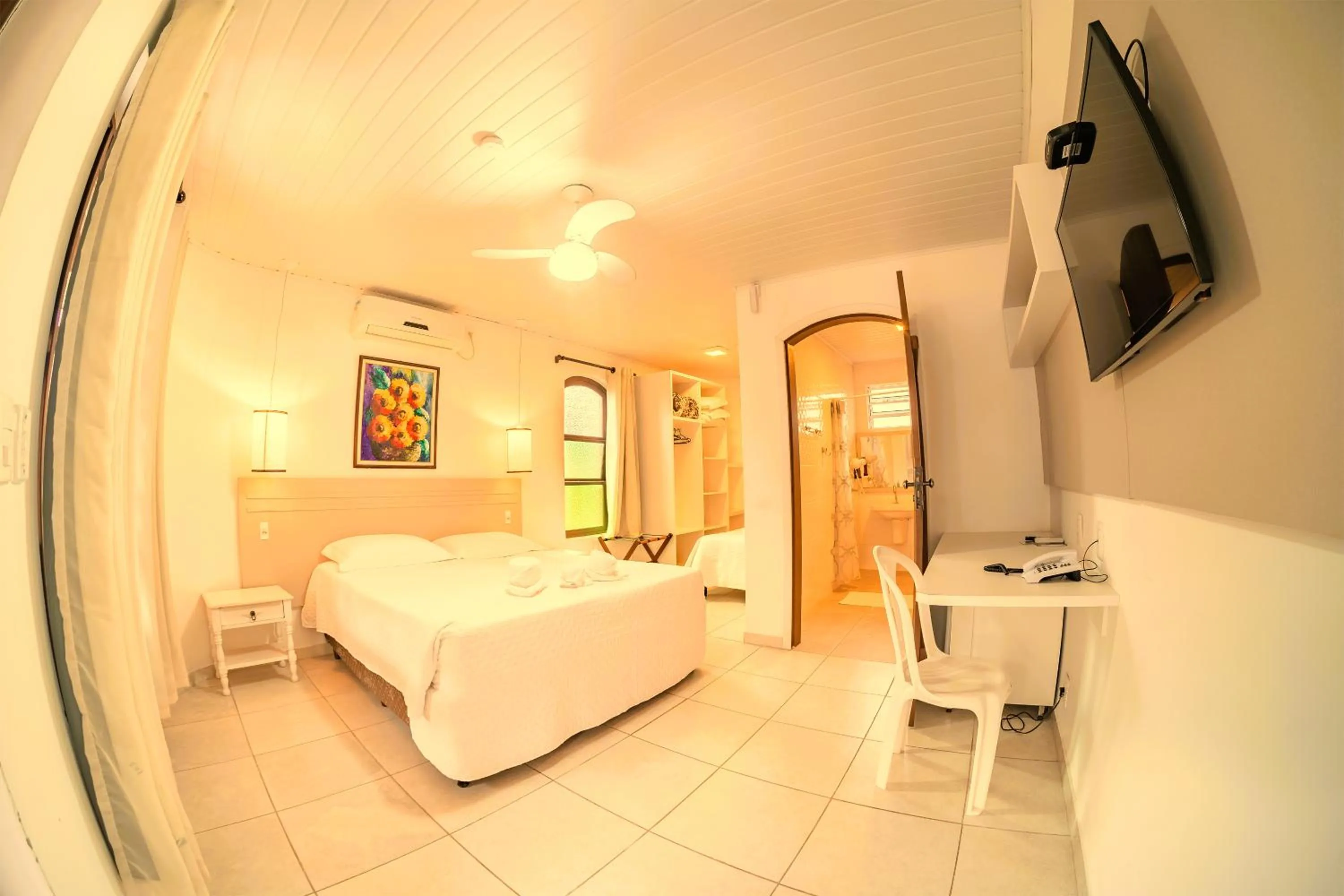 Bed in Cabanas Termas Hotel