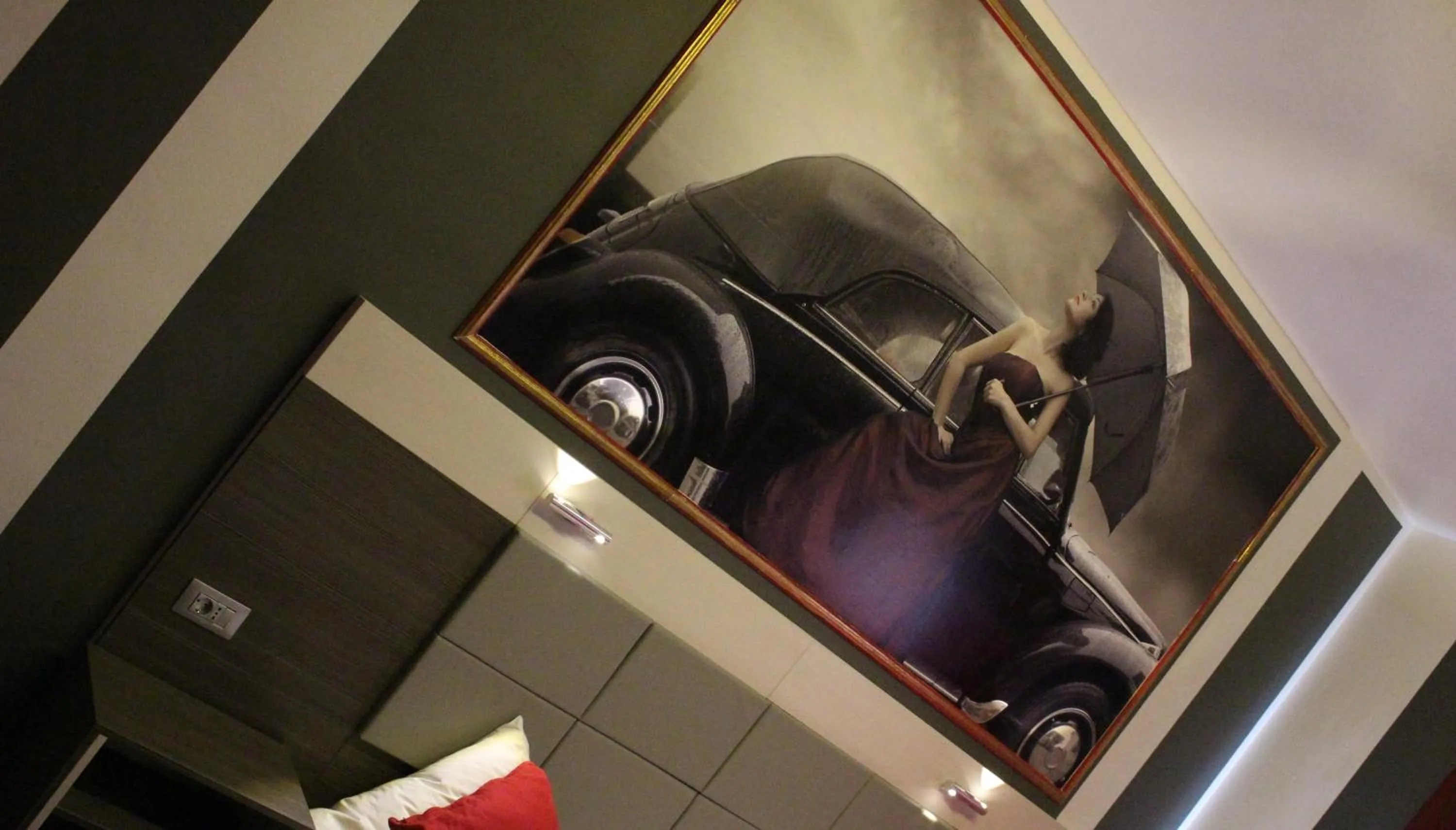 Bed in Rheinhotel Lilie