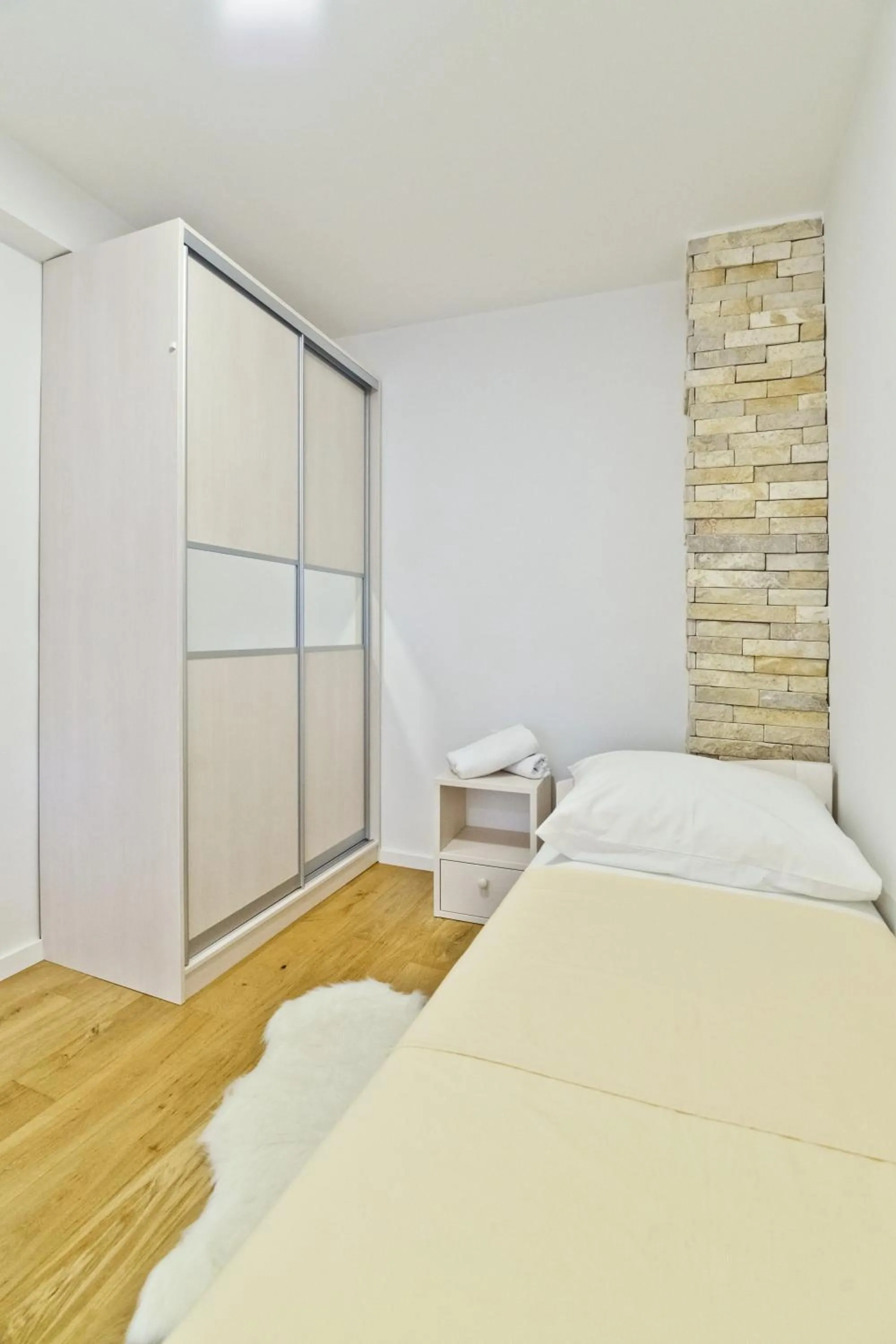Bedroom, Bed in Apartment Domalu Old Town