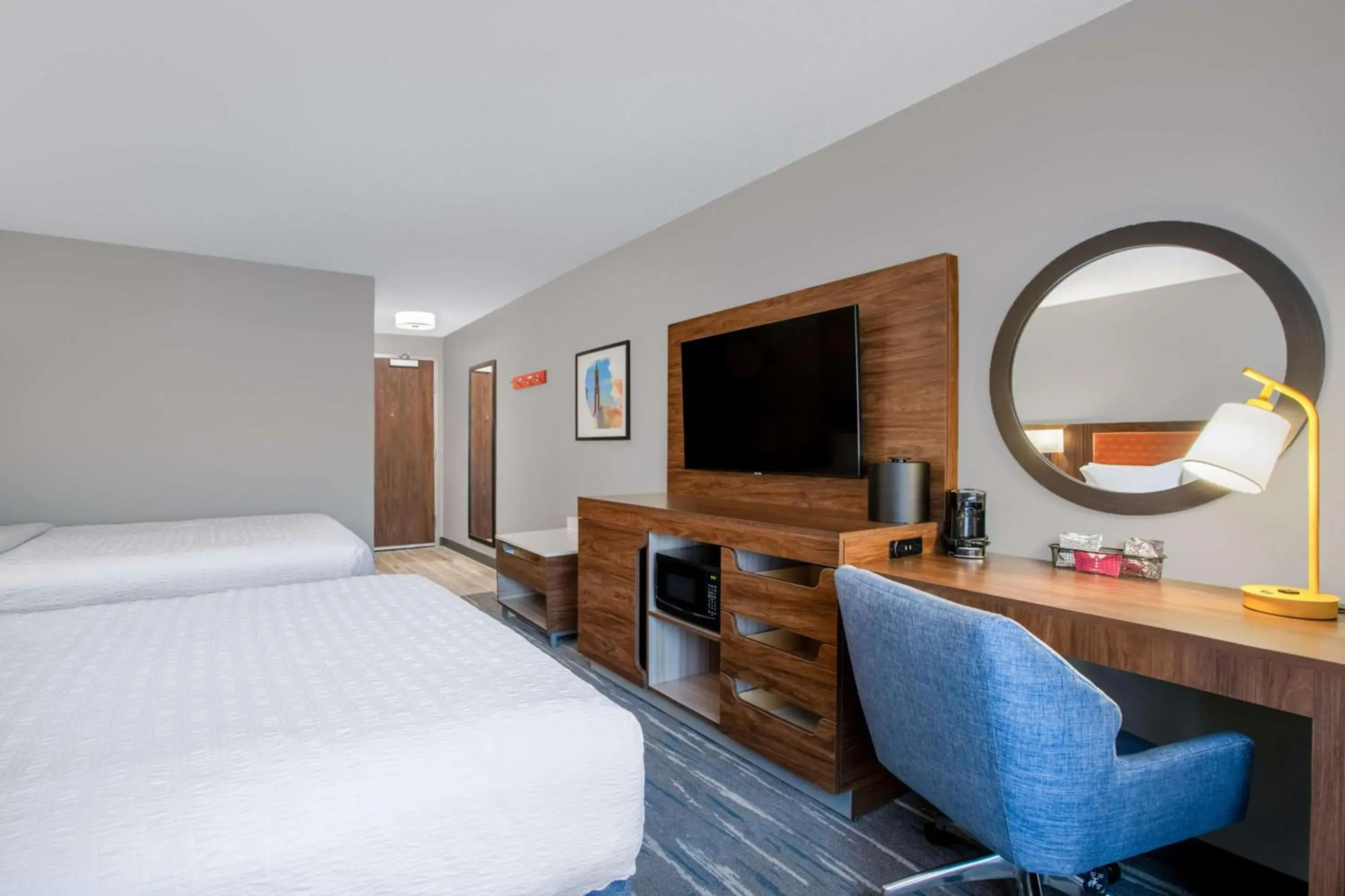 Room with Two Queen Beds - Non-Smoking in Hampton Inn & Suites Muncie Room with Two Queen Beds - Non-Smoking in Hampton Inn & Suites Muncie