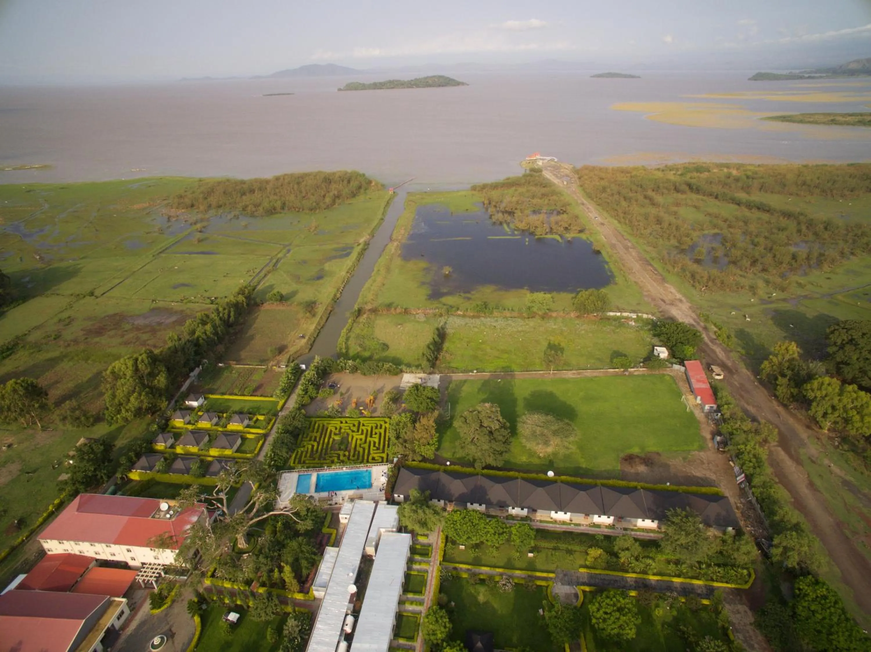 Bird's eye view in Haile Resort Ziway Batu