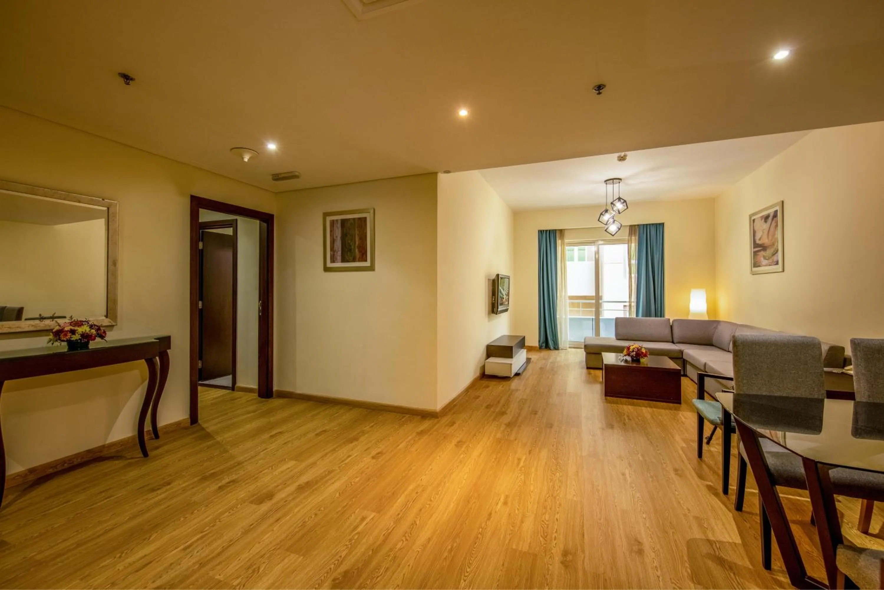 Living room in TIME Ruby Hotel Apartment