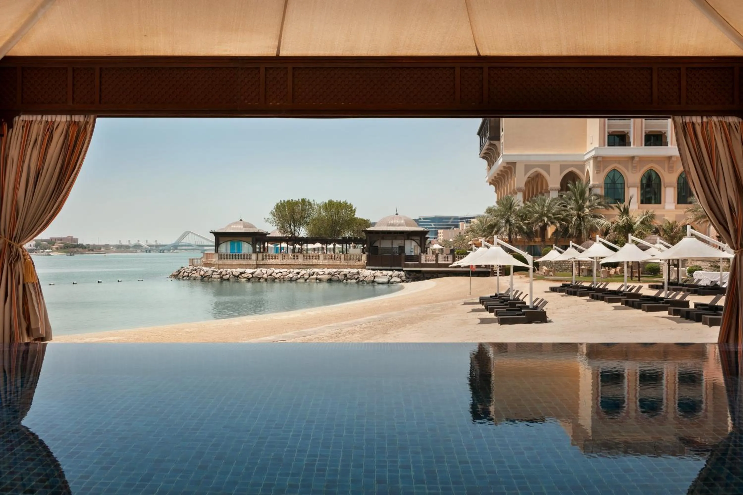 Swimming pool in Shangri-La Qaryat Al Beri, Abu Dhabi
