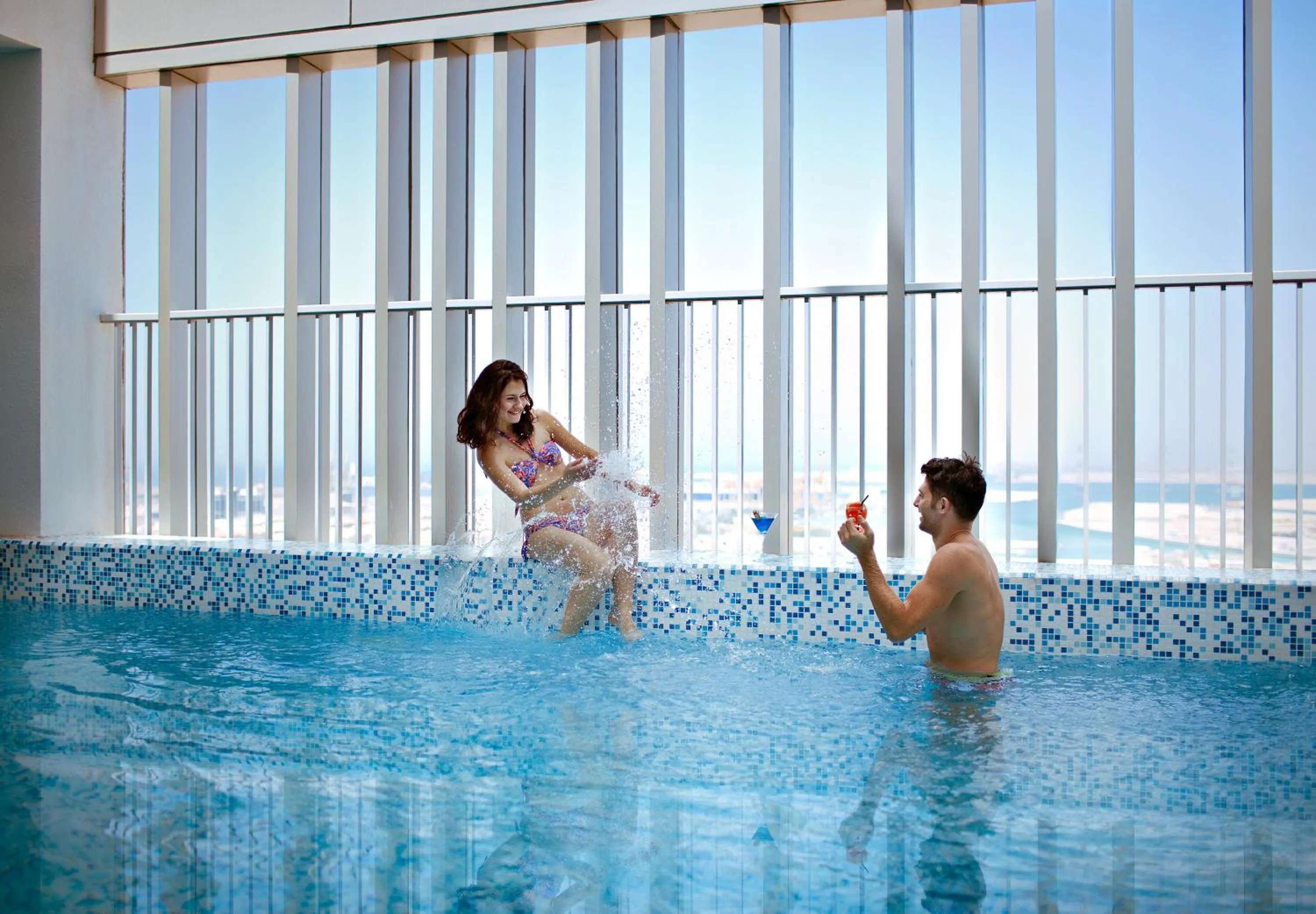 Swimming pool in Hala Arjaan by Rotana, Deluxe Hotel Apartments