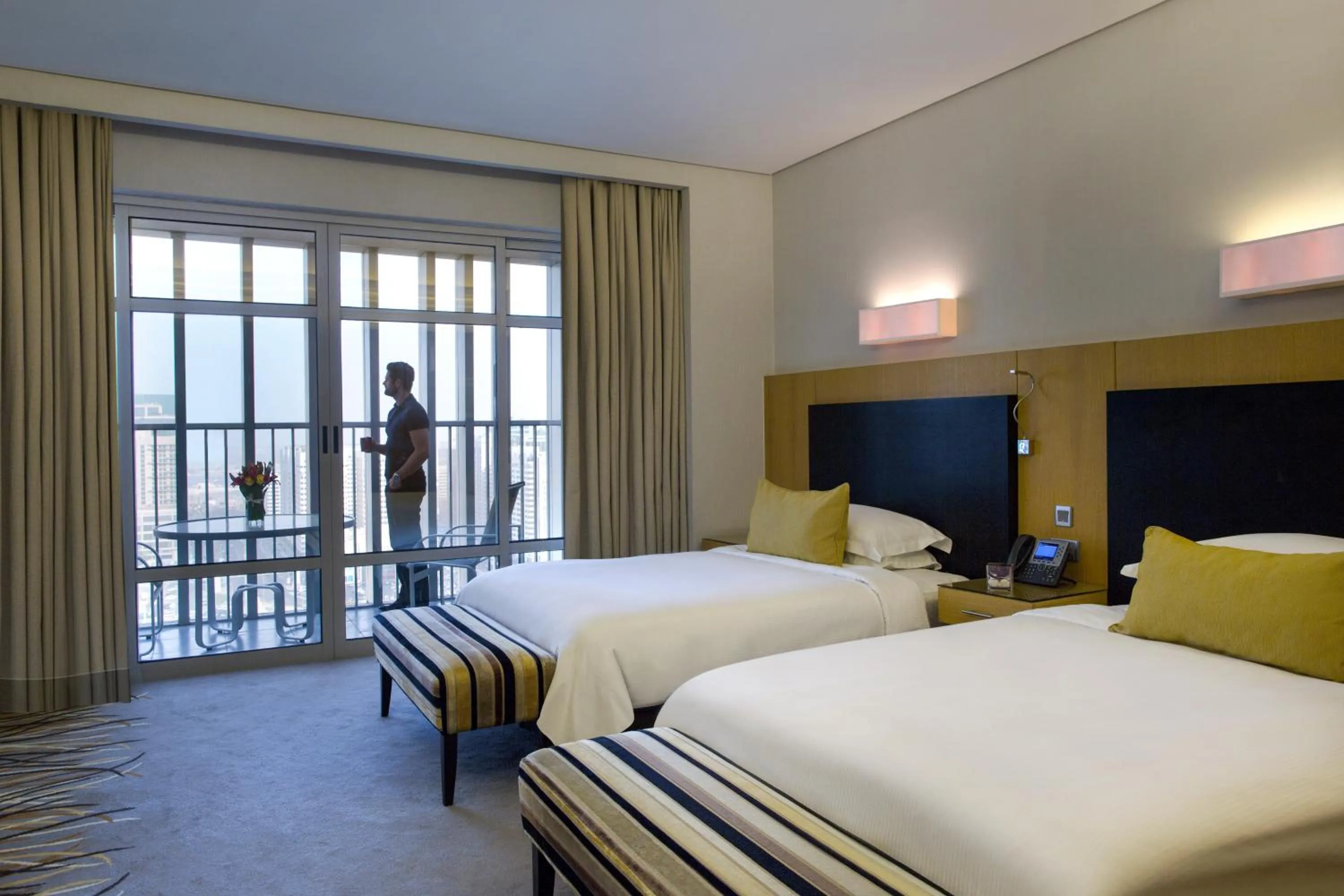 Bedroom, Bed in Hala Arjaan by Rotana, Deluxe Hotel Apartments